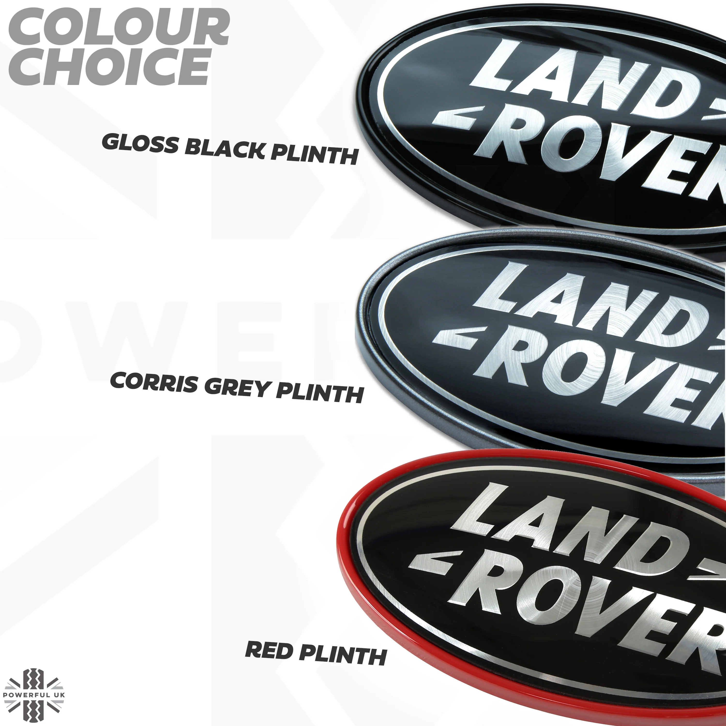 Black & Silver Badge on Gloss Black Plinth for Land Rover Defender L663 - Image 8