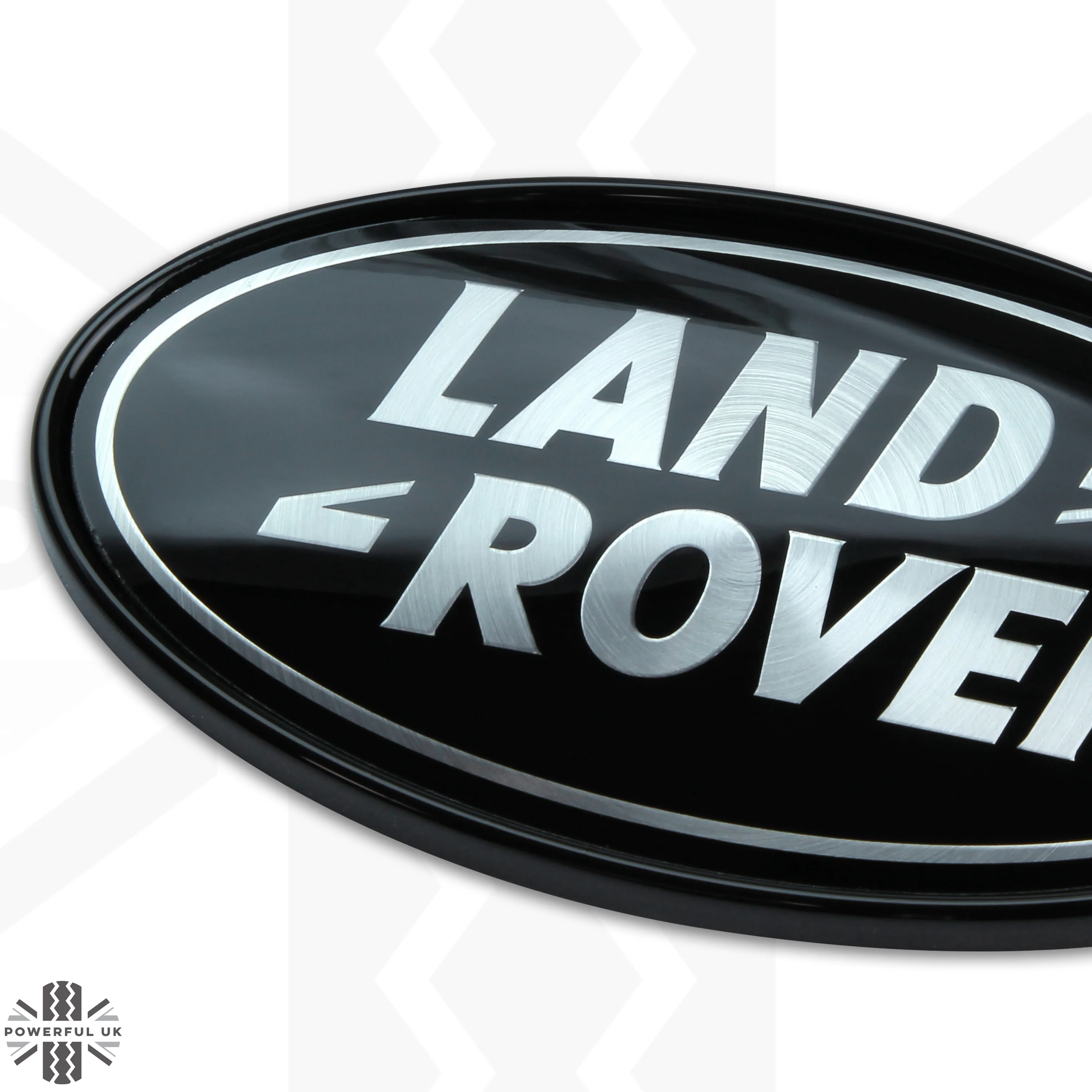 Black & Silver Badge on Gloss Black Plinth for Range Rover Sport L494 - Image 7
