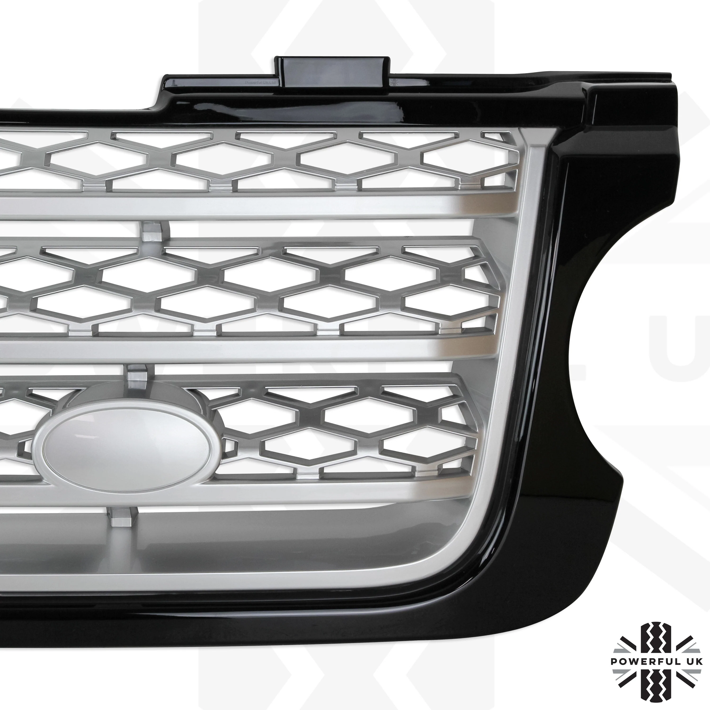 Black & Silver Front Grille for Range Rover L322 2010 on - Image 2