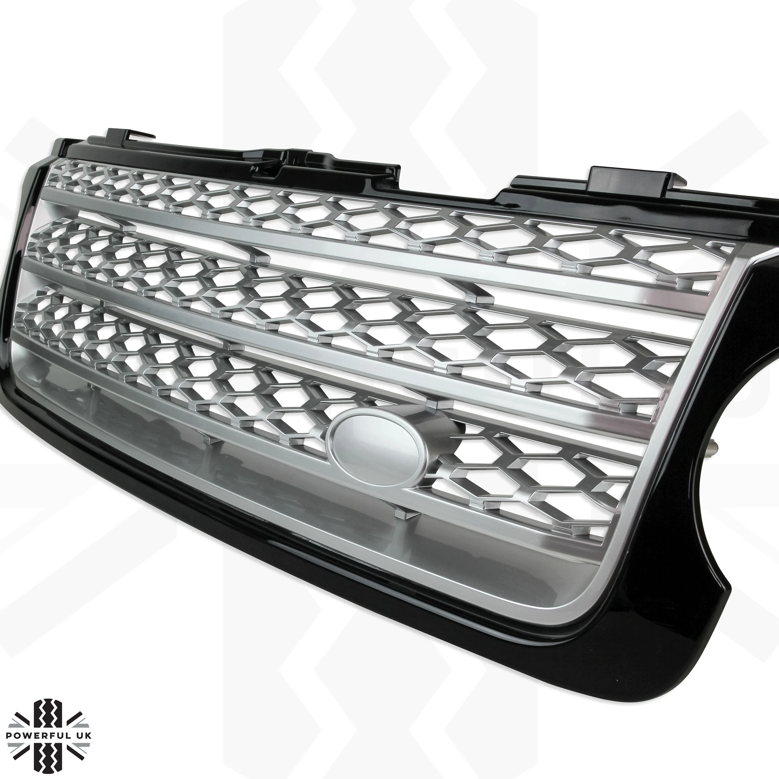 Black & Silver Front Grille for Range Rover L322 2010 on - Image 4