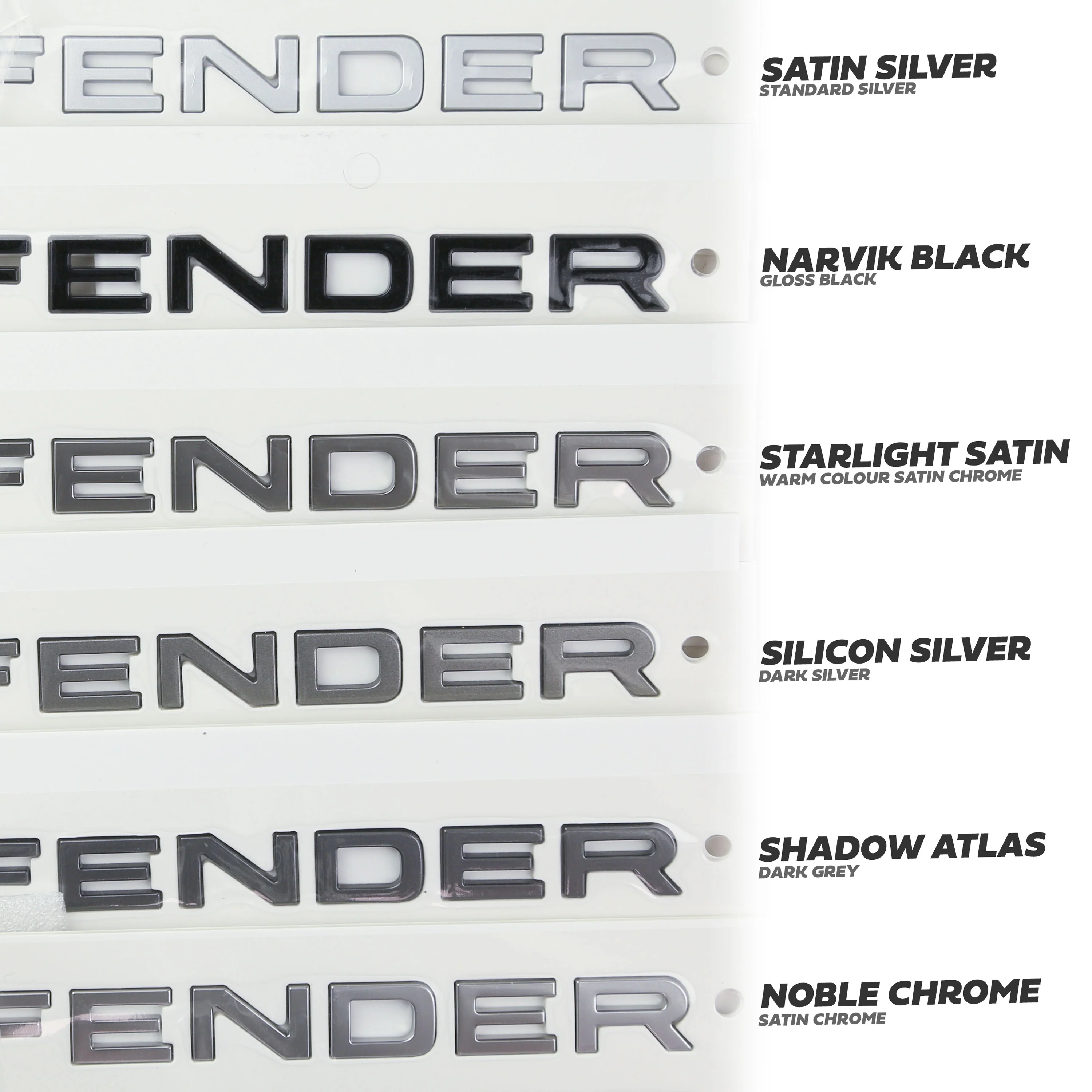 Bonnet Lettering - Silicon Silver - for Land Rover Defender L663 - Image 8