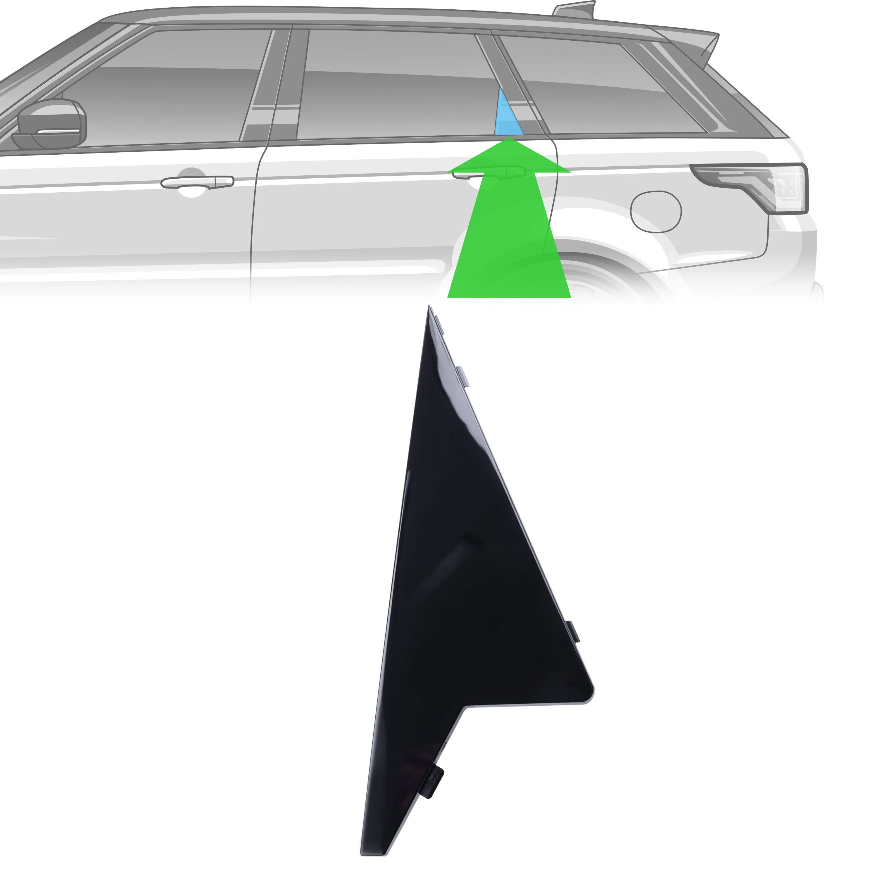 C Pillar Finisher - Left - for Range Rover Sport L494