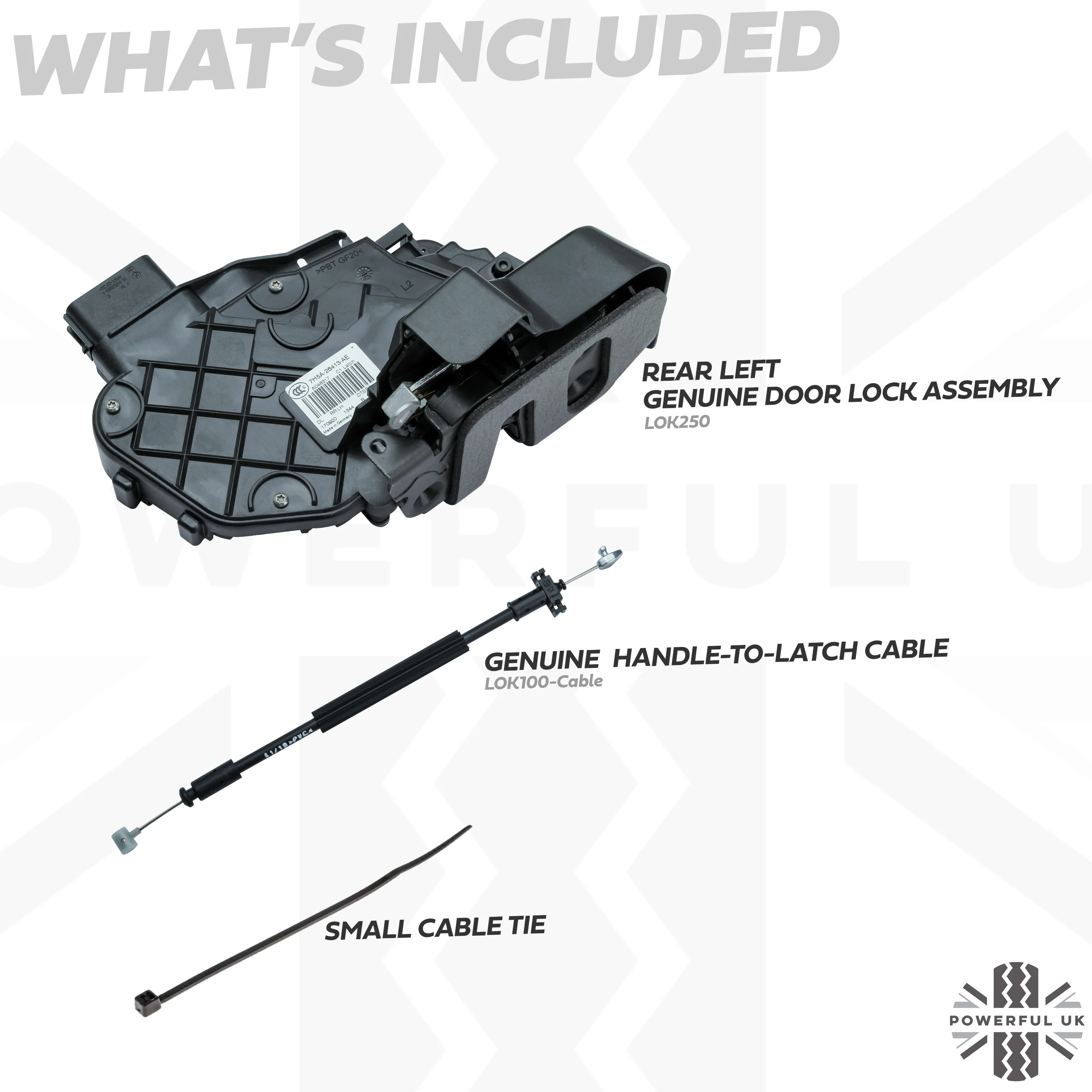 Central Locking Repair Kit for Rear LH door lock on Land Rover Freelander 2 - Image 2