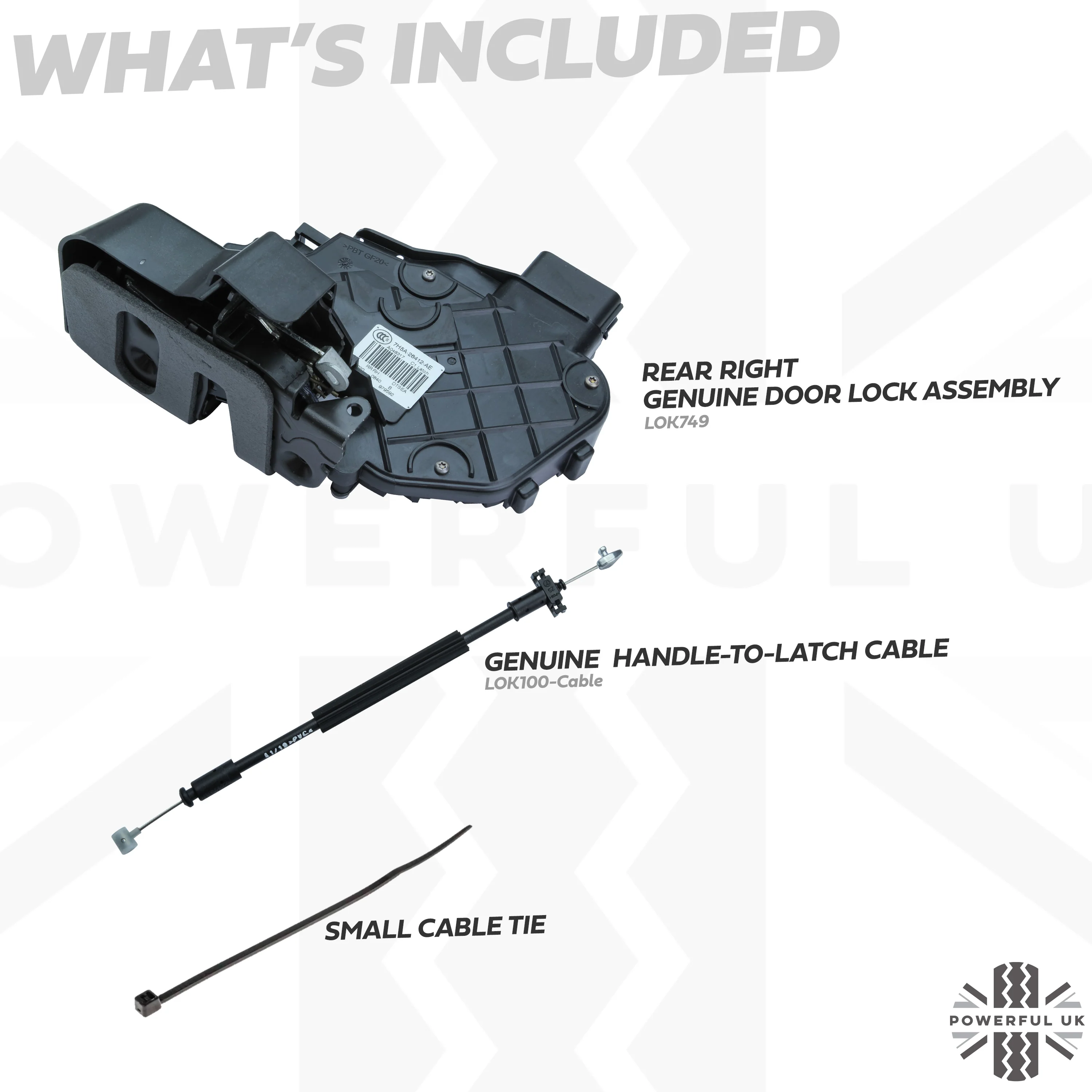 Central Locking Repair Kit for Rear RH door lock on Land Rover Freelander 2 - Image 2