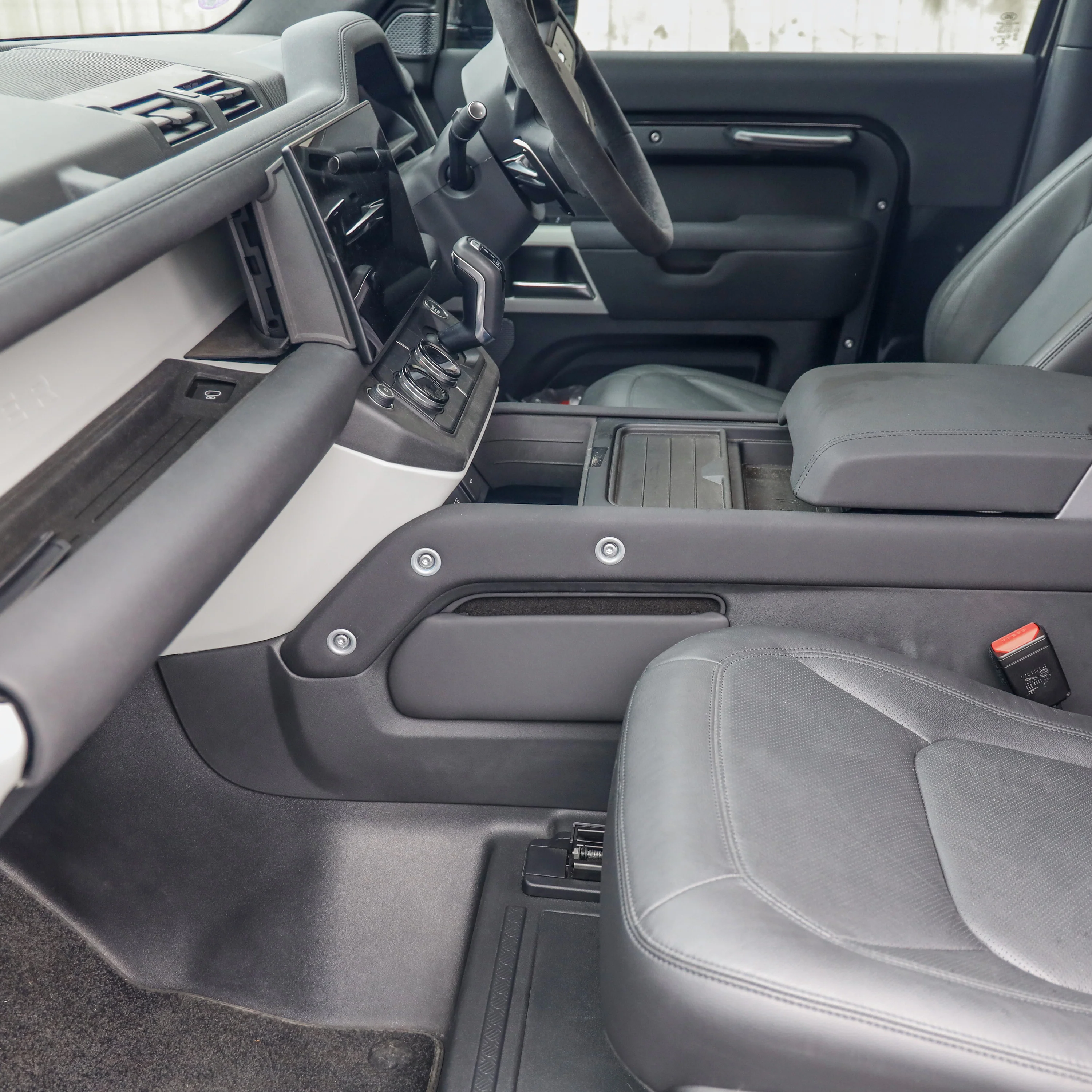 Centre Console Storage Panel for Land Rover Defender L663 in Lunar Grey - Left - Image 3