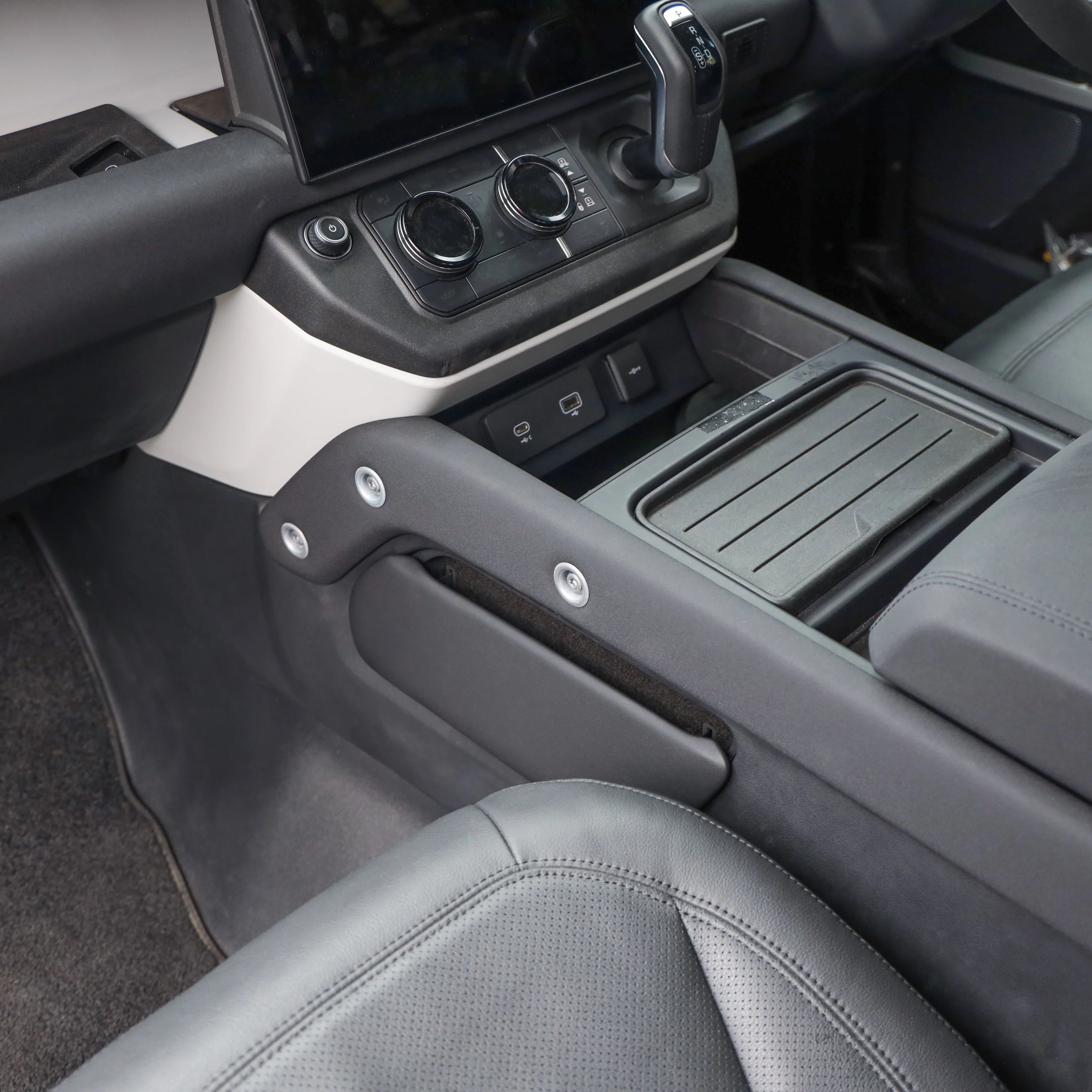 Centre Console Storage Panel for Land Rover Defender L663 in Lunar Grey - Left - Image 7