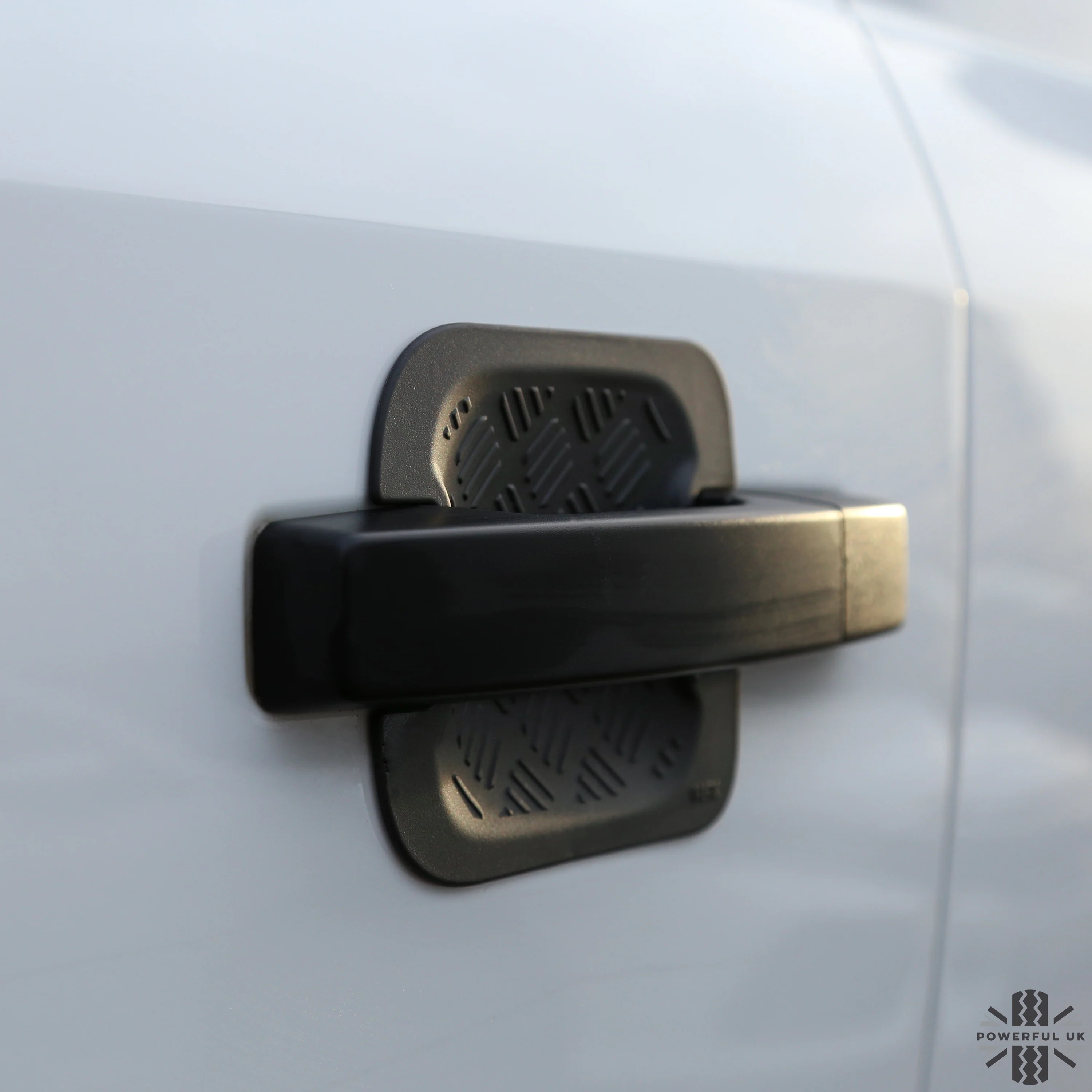 Chequer Plate Door + Tailgate Scuff Plate Kit (3pc) for Land Rover Defender L663 90 (2 door) - Image 8
