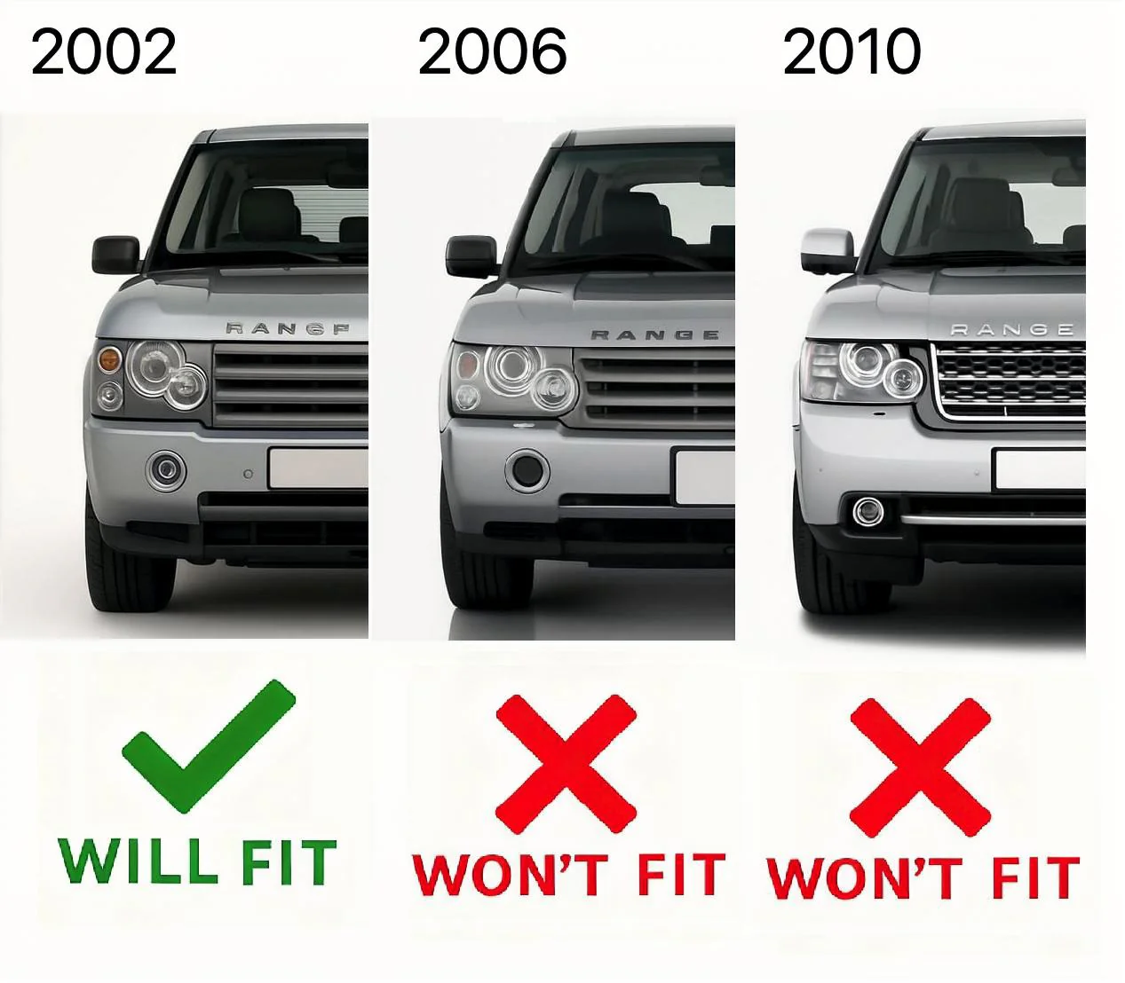 Chrome B Pillar Covers for Range Rover L322 (2002-05) - Image 5