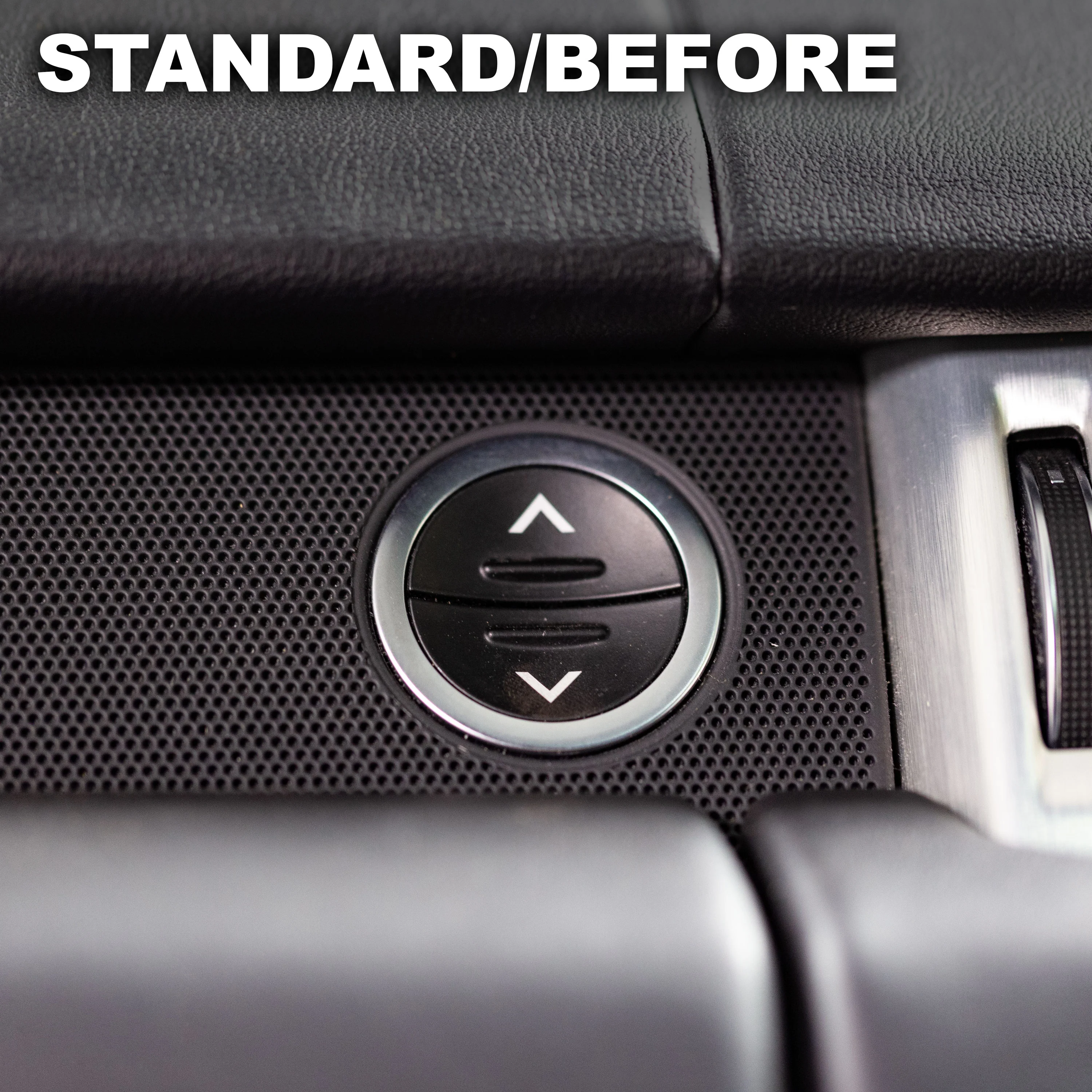 Chrome Metal Glove Box Button Surround Trim for Range Rover L405 - Image 4