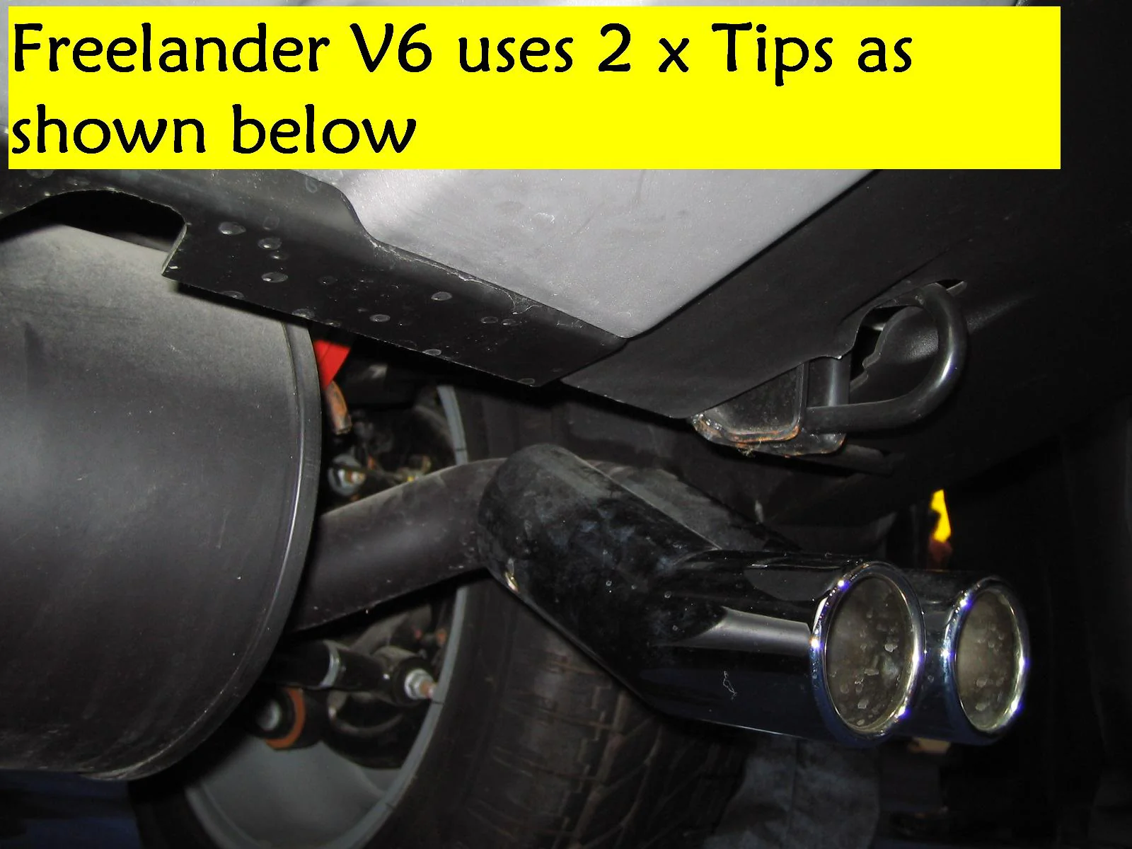 Chrome Single Exhaust Tip - Petrol  - for Land Rover Freelander 1 1.8L - Image 5