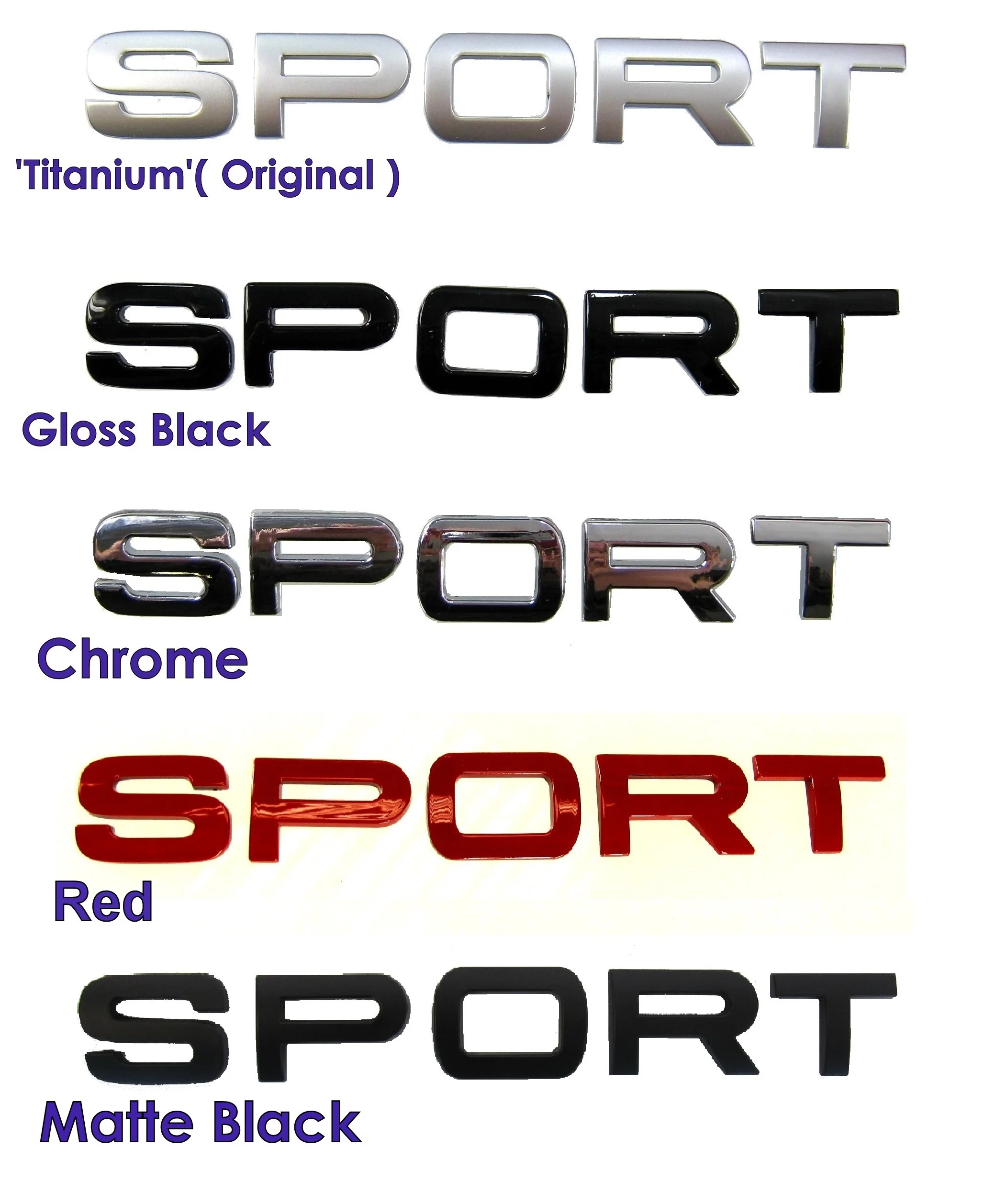 Chrome Tailgate Lettering - SPORT - for Range Rover Sport - Image 8