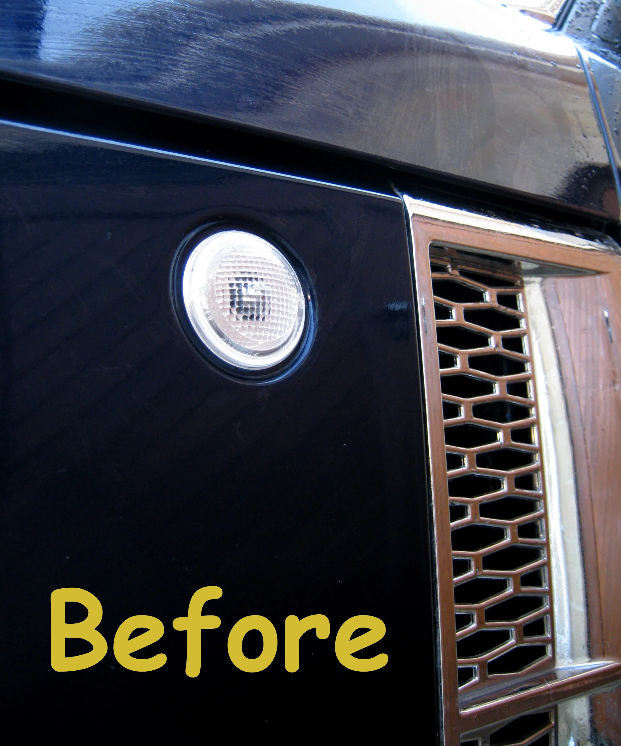 Chrome "Winged" Side Repeater Surrounds for Range Rover L322 - Image 3