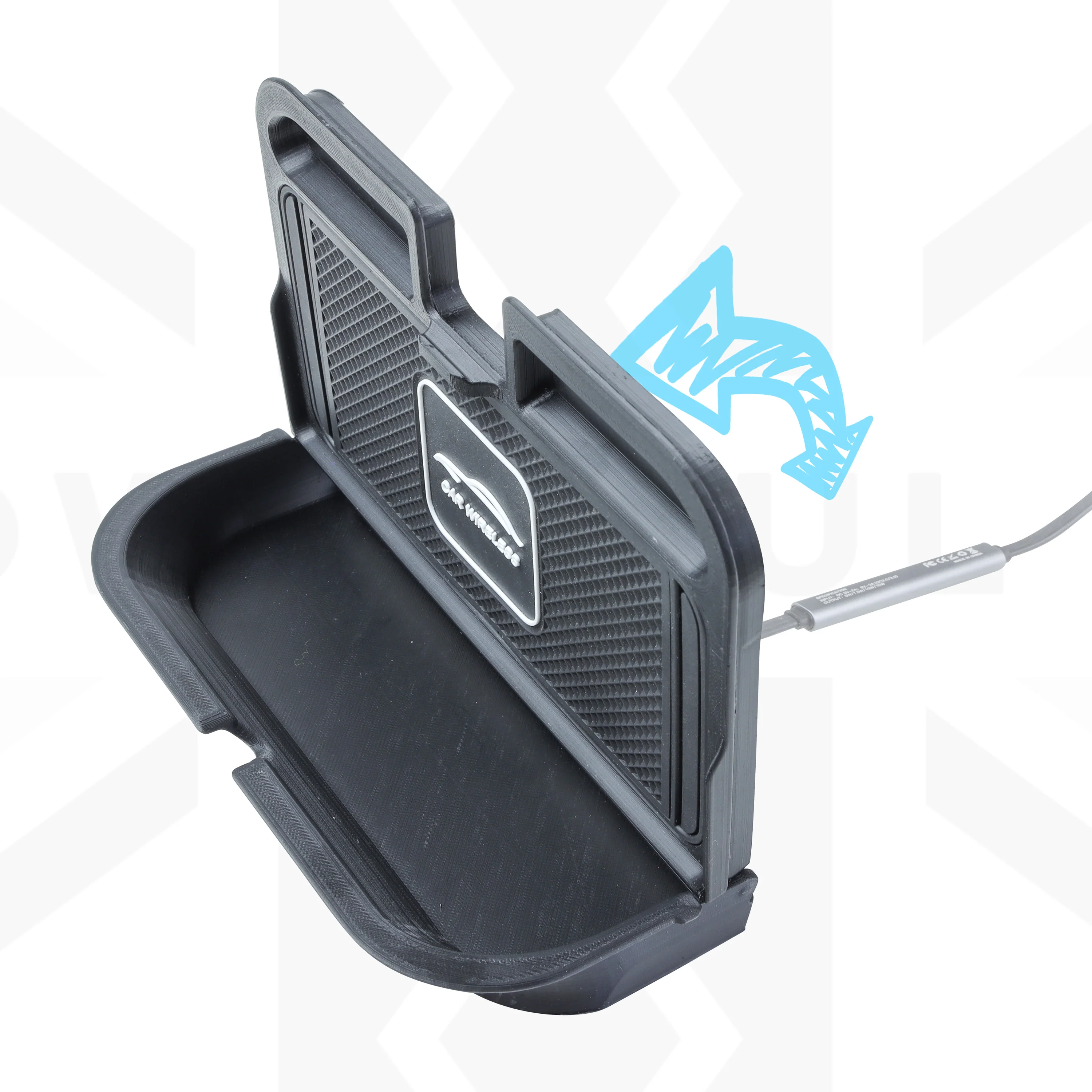 Cubby Box Wireless Phone Charging Kit for Range Rover Sport L320 (with EARLY Fridge) - Image 5