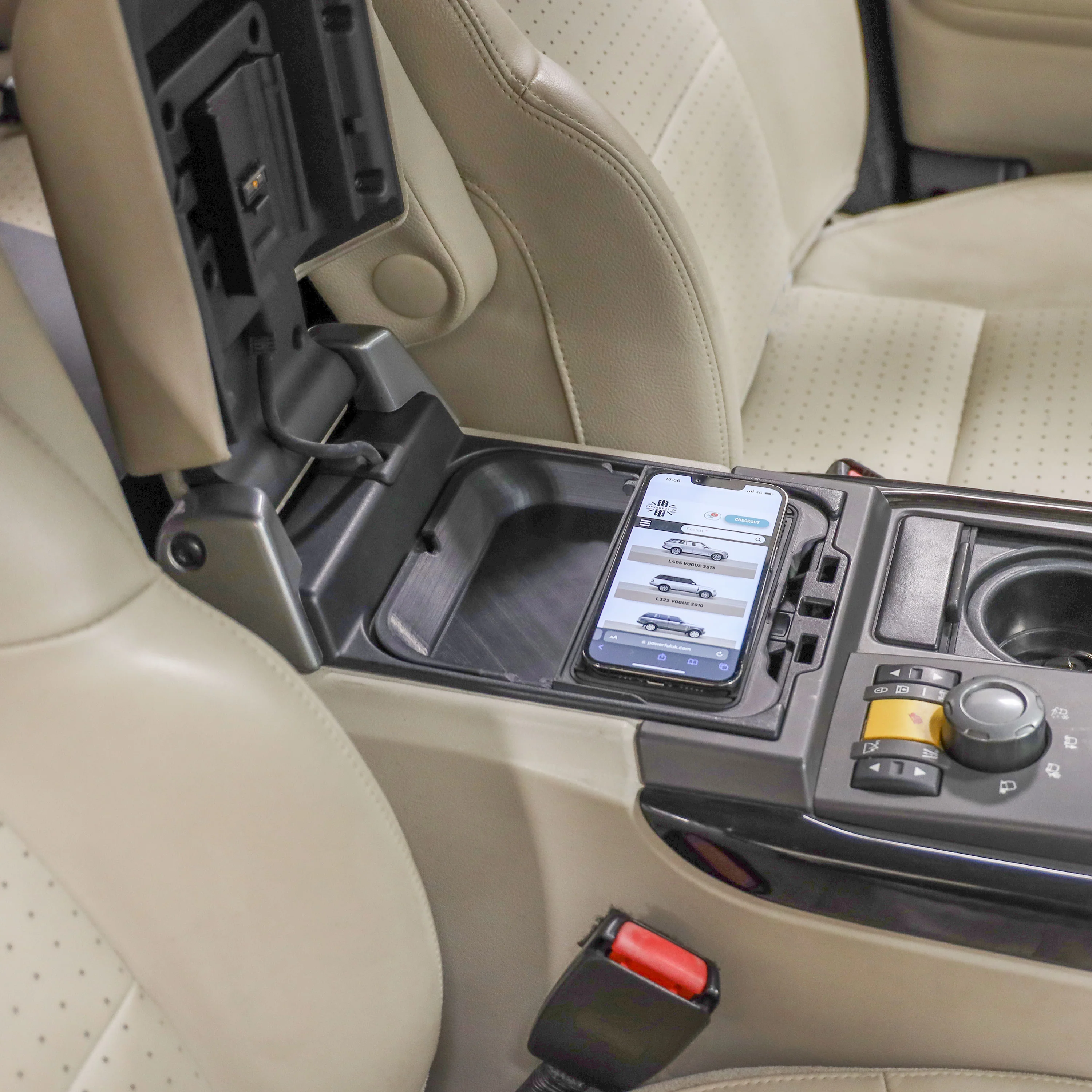 Cubby Box Wireless Phone Charging Kit for Range Rover Sport L320 (with LATE Fridge) - Image 6