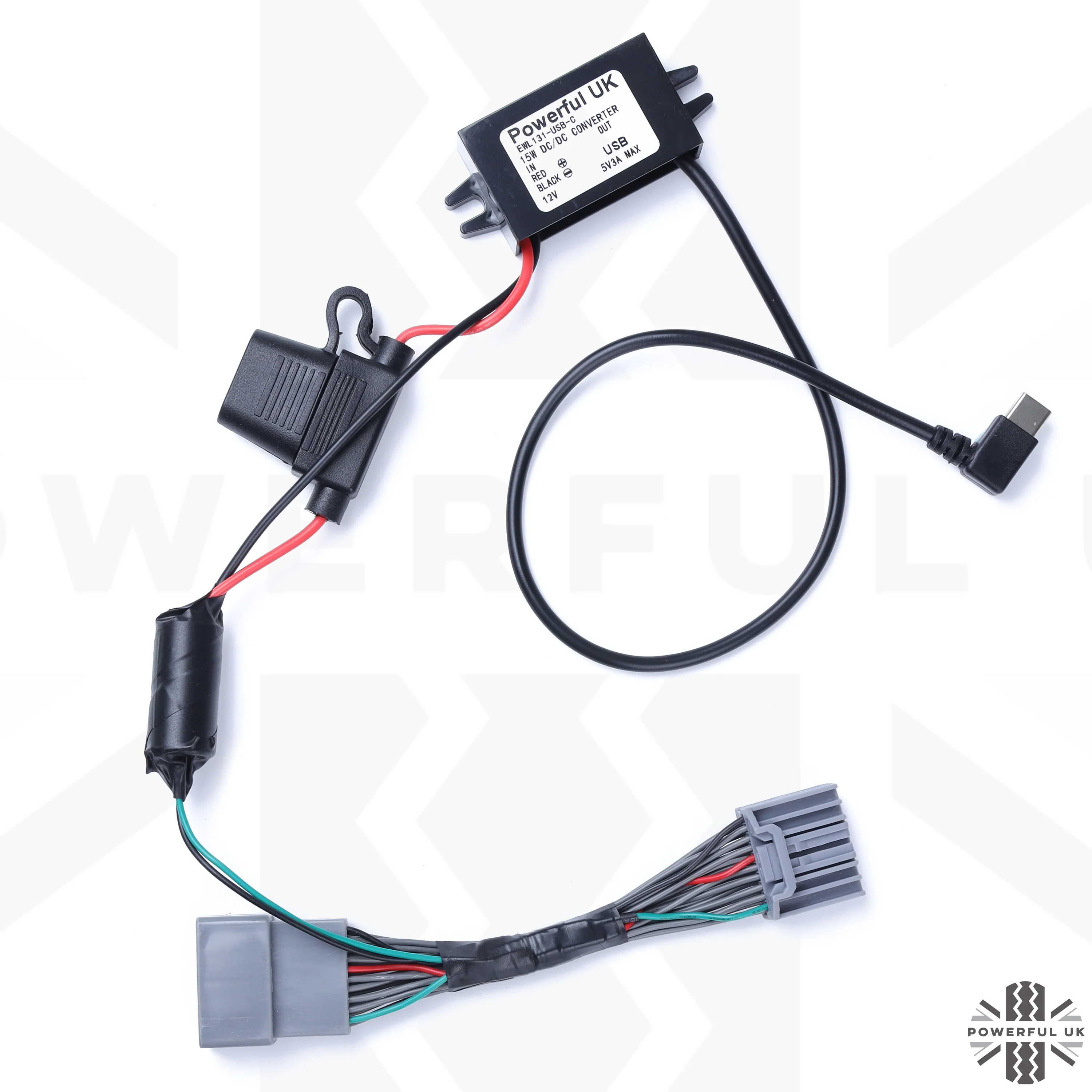 Dash Cam Overhead Console Wiring Kit for Range Rover Sport L494 - USB-C - Image 2