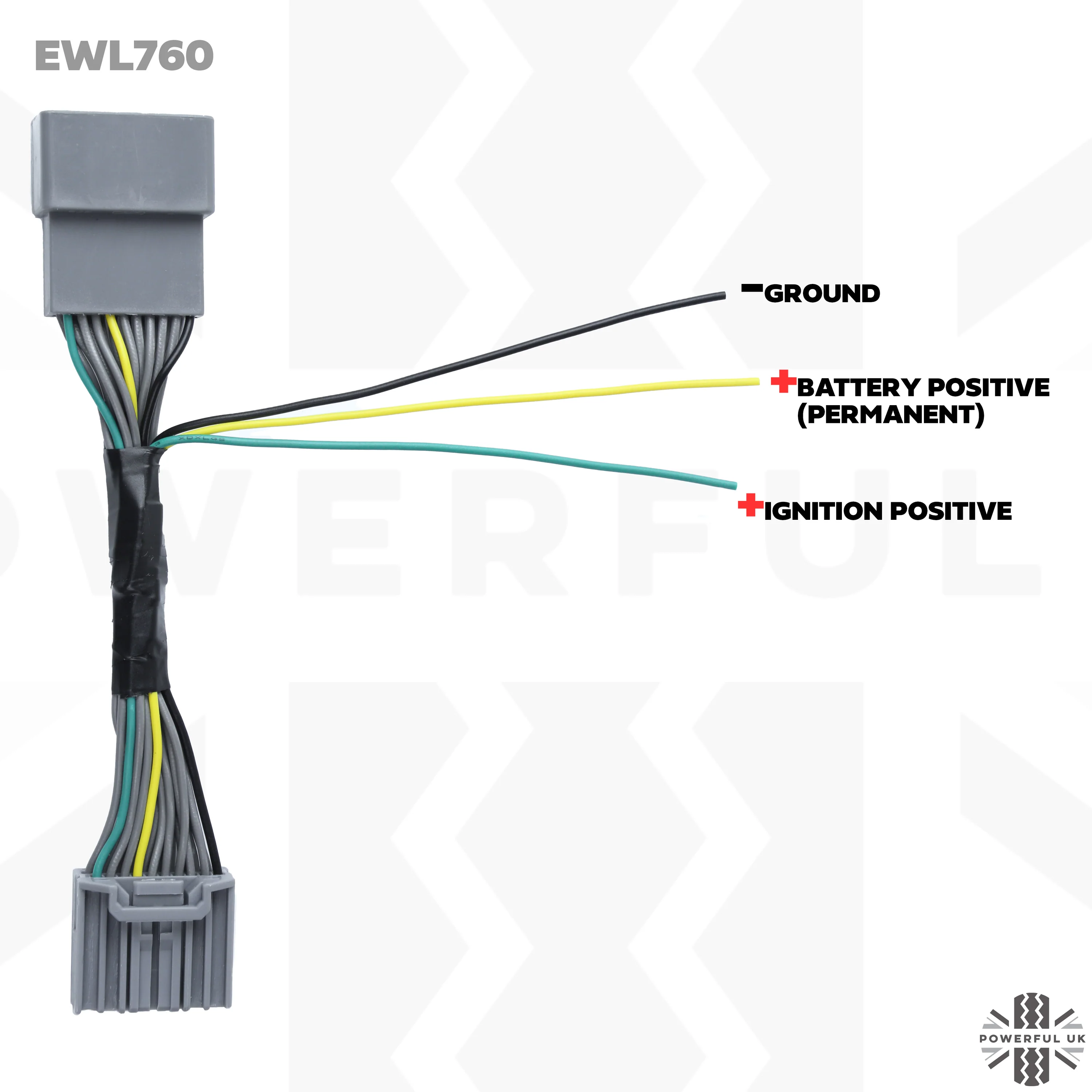 Dash Cam Power Tap-In Loom for Jaguar XF with EARLY overhead console (2009-15) - Image 3