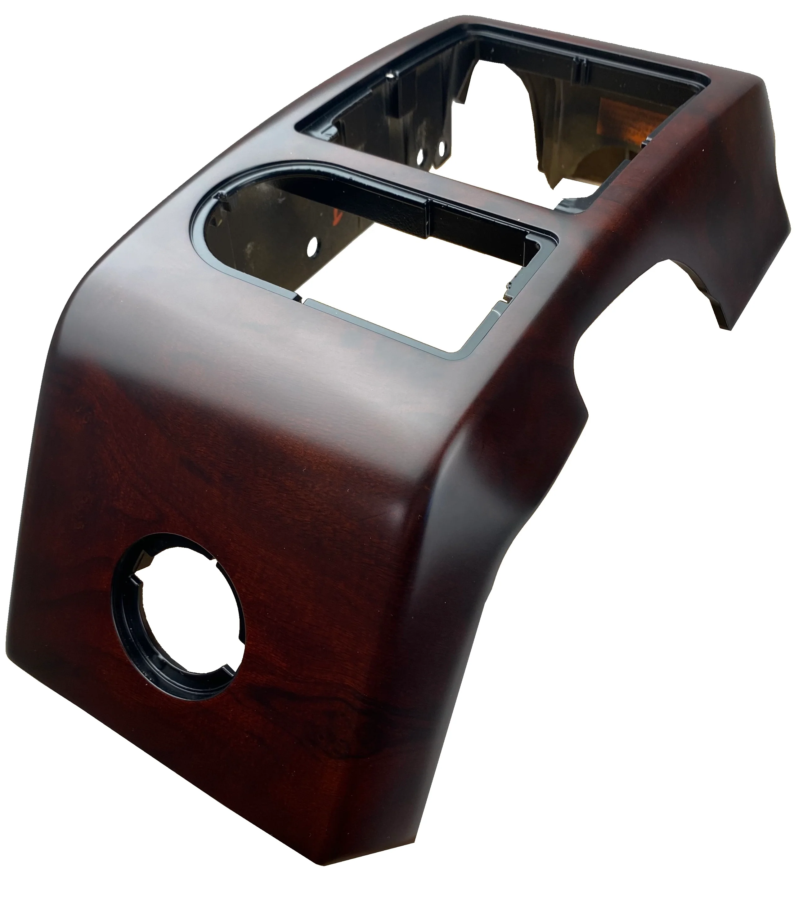 Dash End Panel (Left) - finished in Maroon Burr Walnut Wood - With Light for Range Rover L322 - Image 3