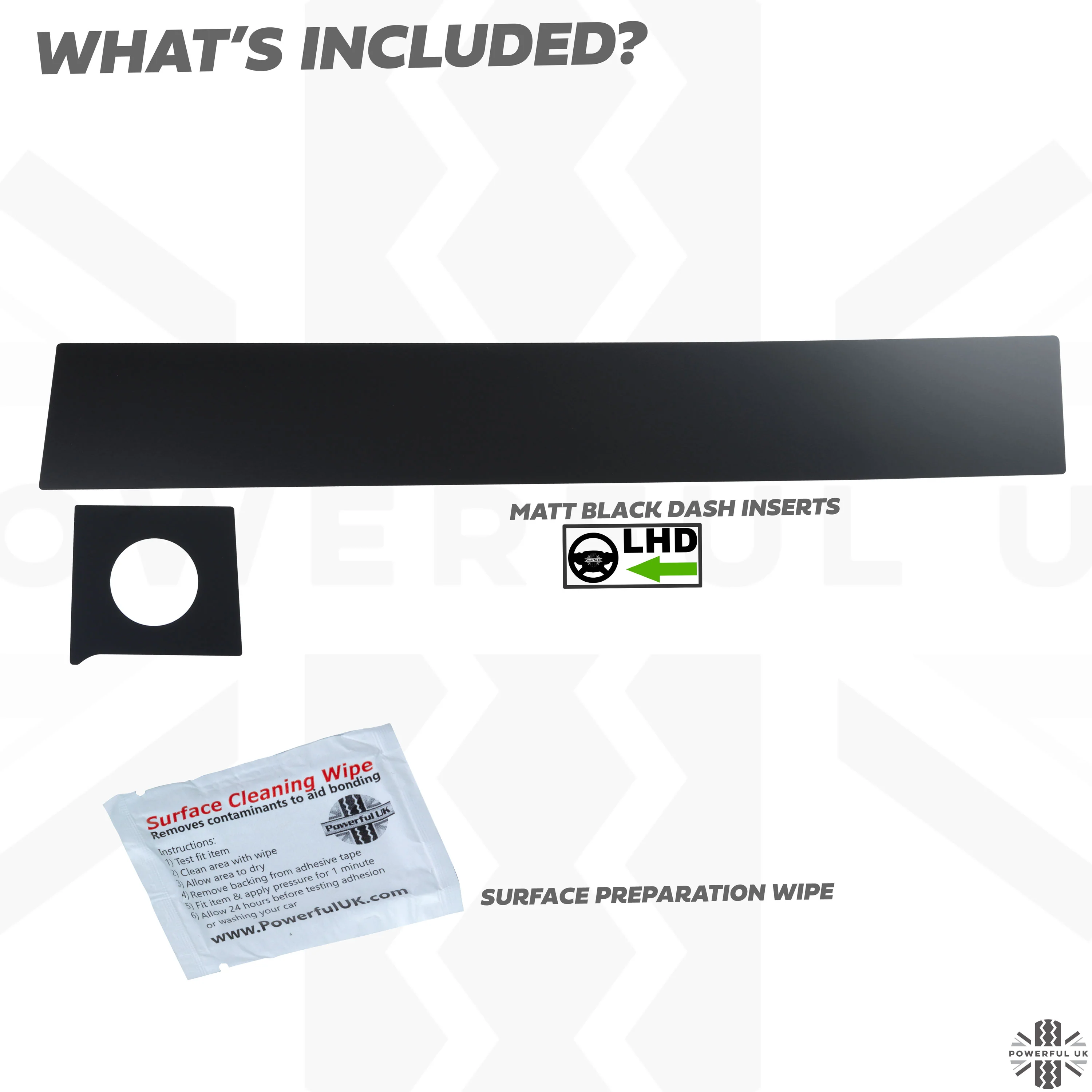 Matte Black Dash Insert Kit for Range Rover Evoque (2011-18) - LHD - Image 3