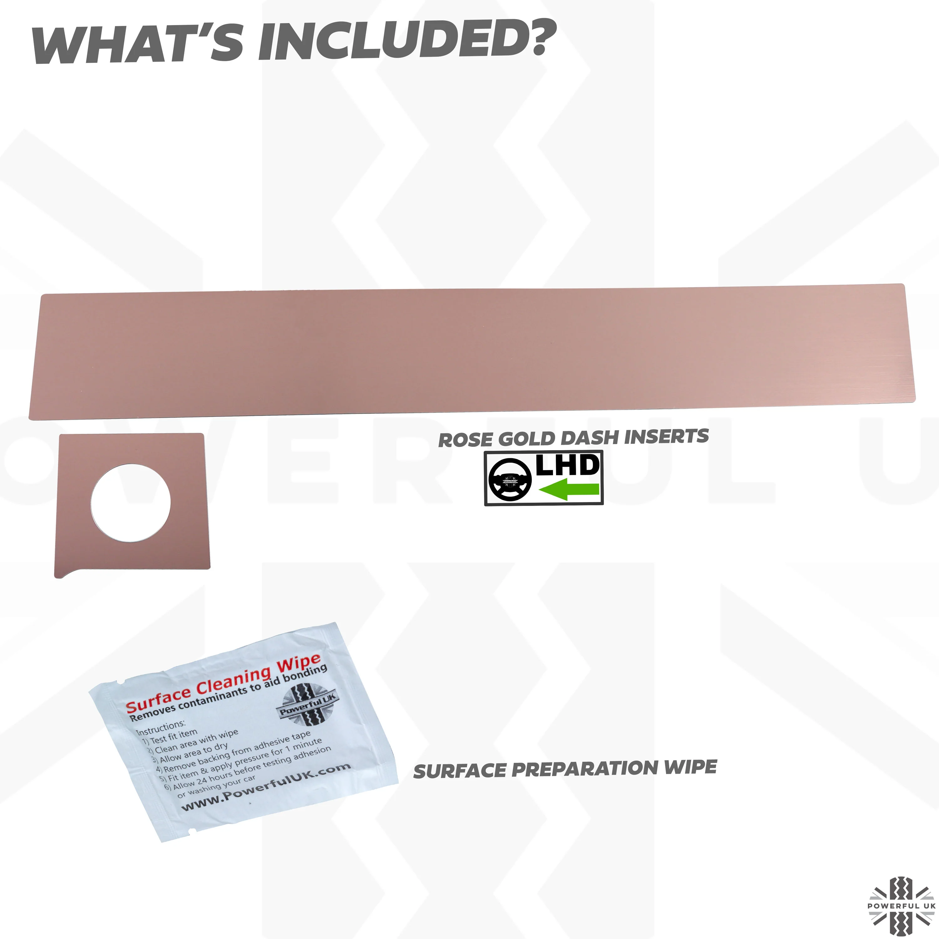 Rose Gold Dash Insert Kit for Range Rover Evoque (2011-18) - LHD - Image 2