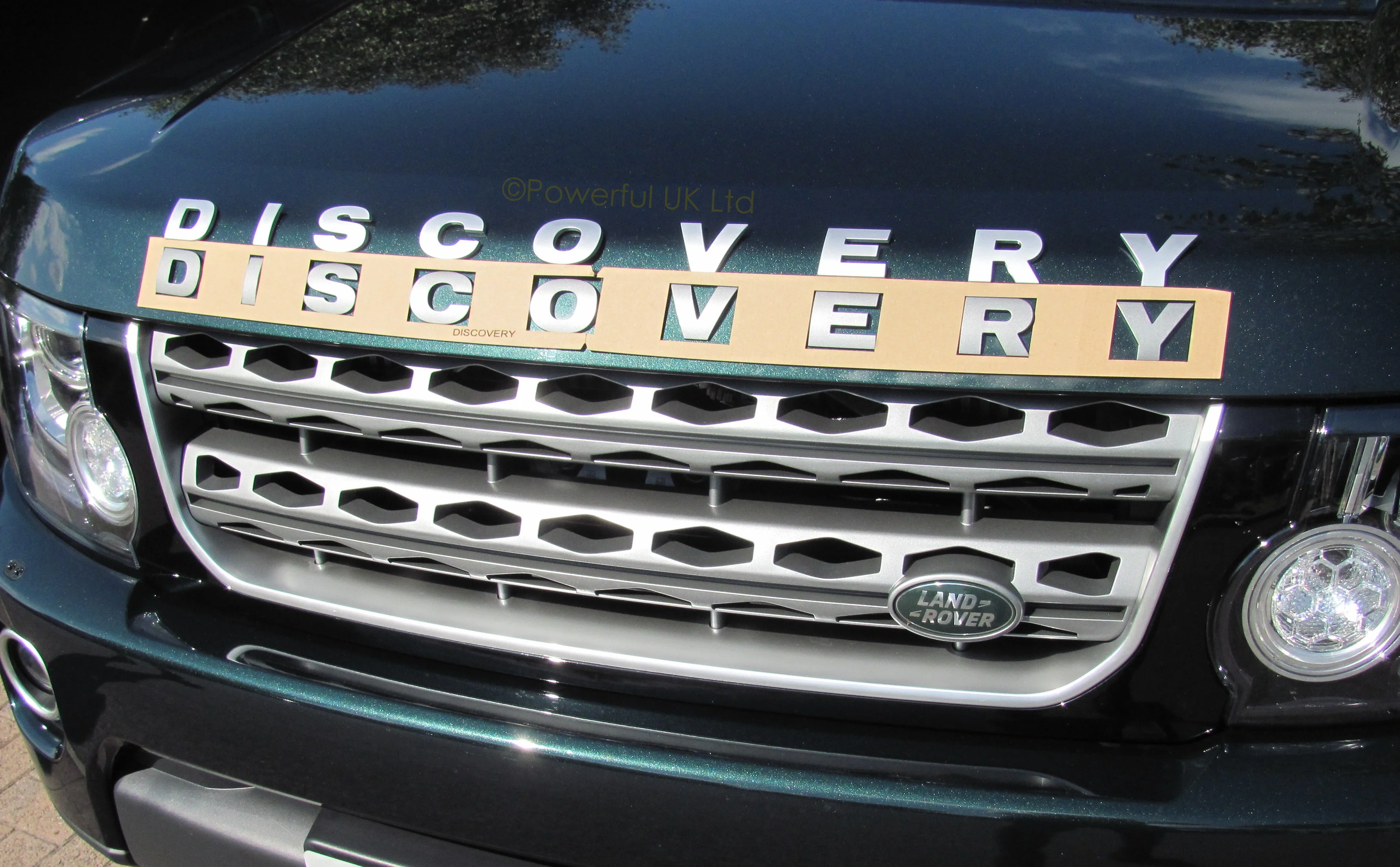 DISCOVERY Front Lettering Template for Land Rover Discovery 3/4 - Image 2