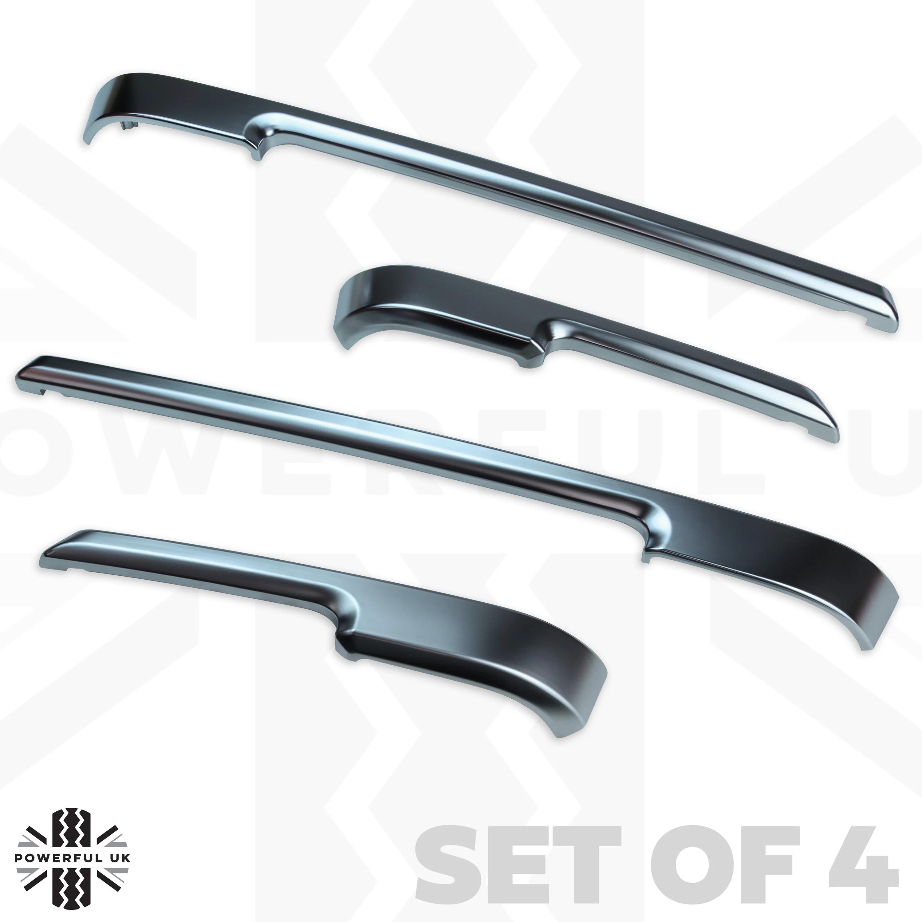 Door bin pocket liner trim Silver/Chrome for Range Rover Sport L494 2013-17 - Image 2