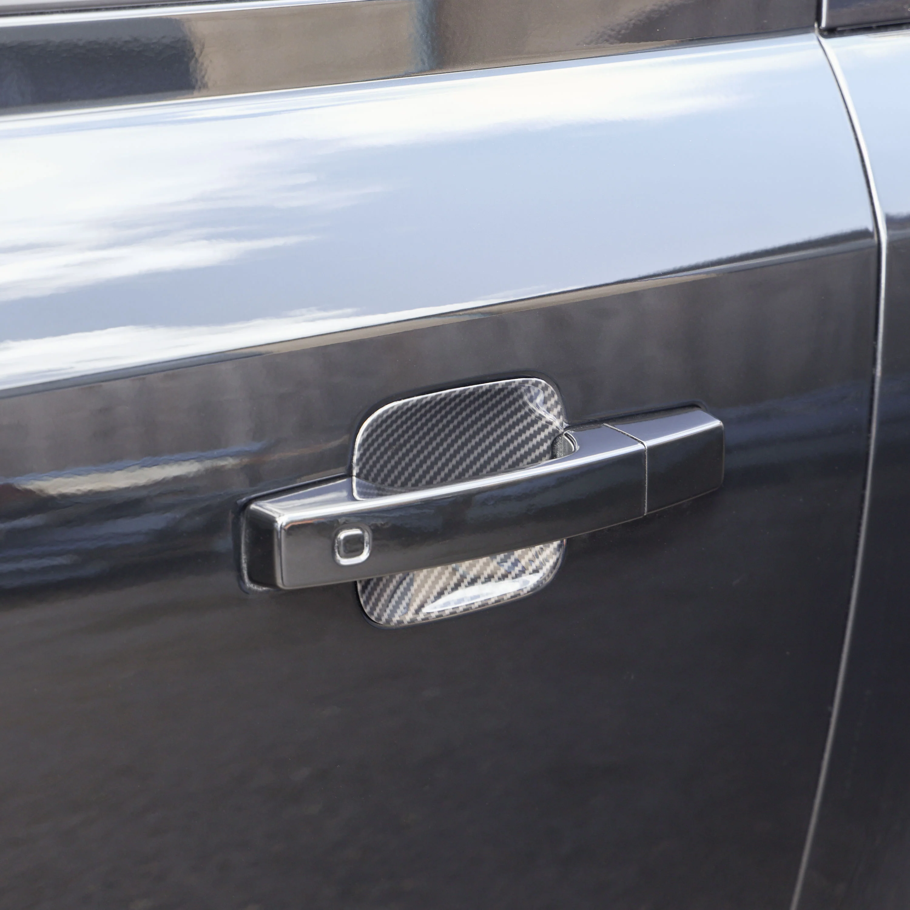 Door Handle Scuff Plates (5pc) for Land Rover Defender L663 110/130 (4 door) - Carbon Fibre - Image 2