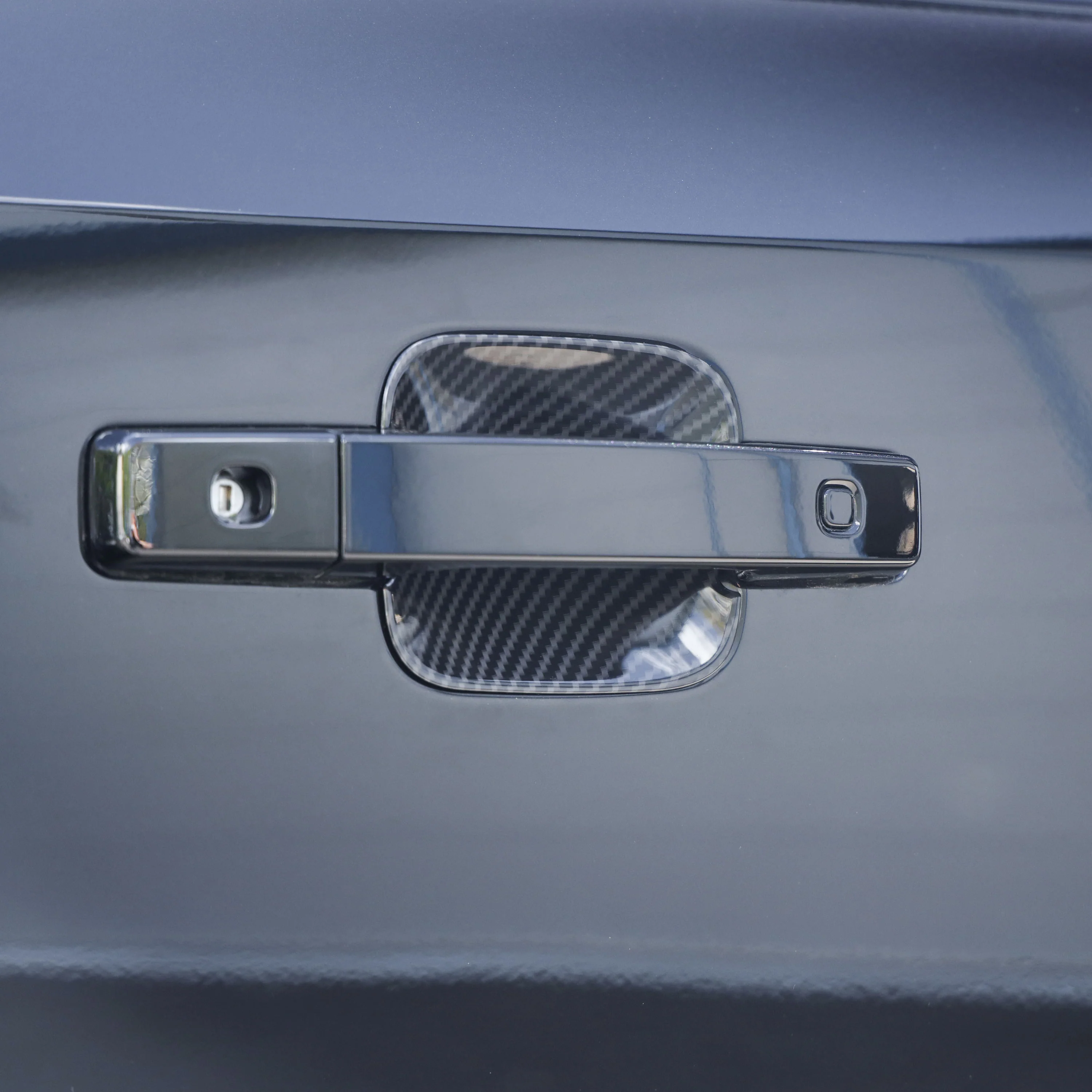 Door Handle Scuff Plates (5pc) for Land Rover Defender L663 110/130 (4 door) - Carbon Fibre - Image 7