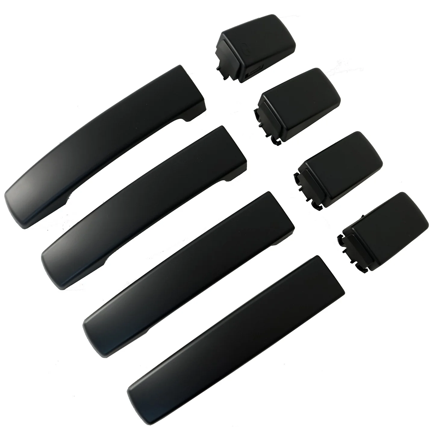 Door Handle "Skins" for Land Rover Discovery 3 fitted with 2 pc Handle - Matt Black
