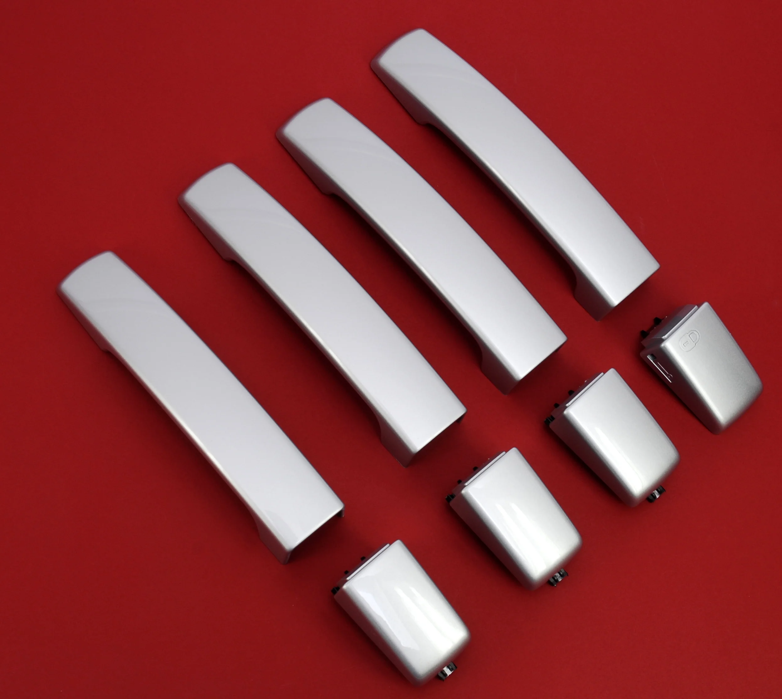 Door Handle "Skins" for Land Rover Discovery 3 fitted with 2 pc Handle - Zambezi Silver