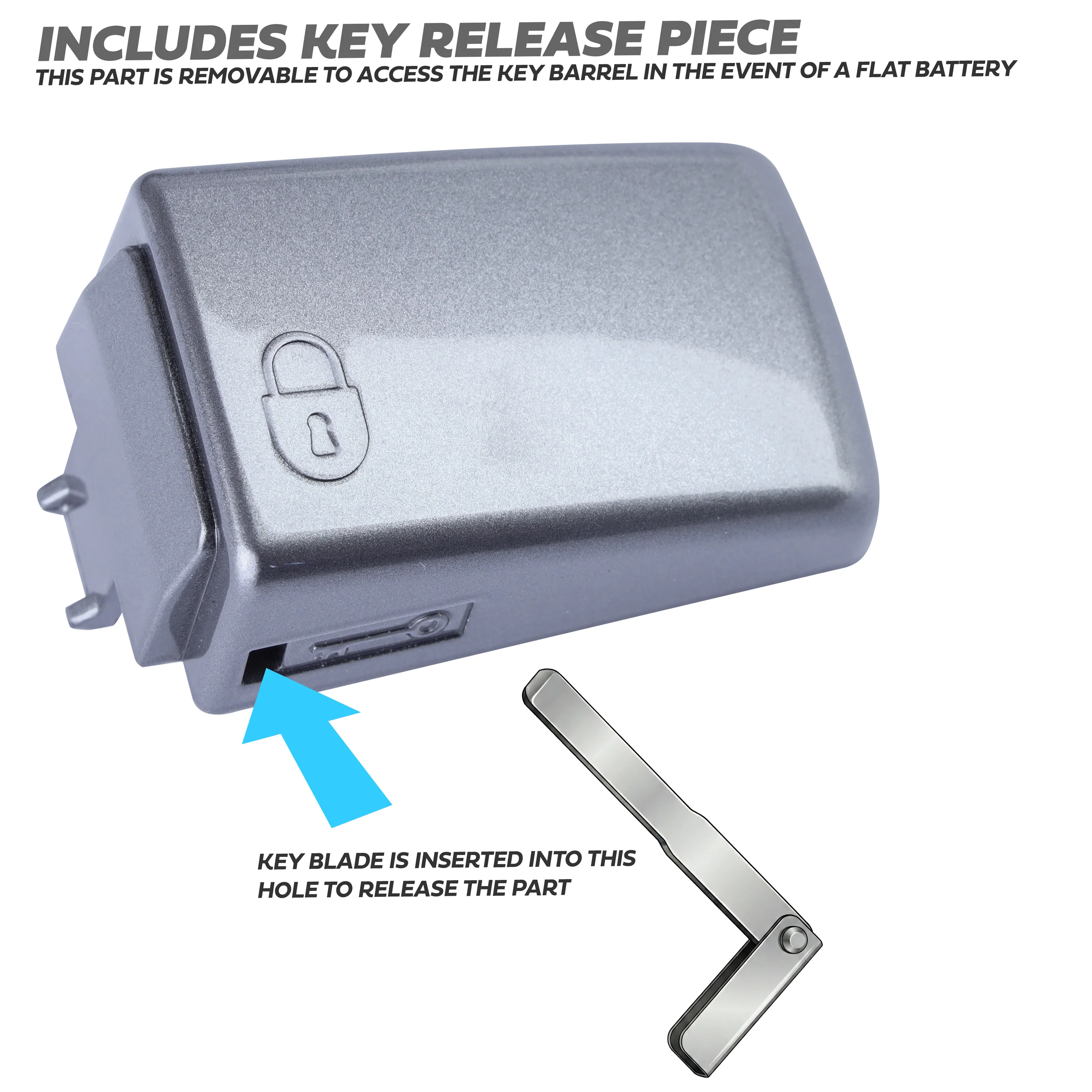 Door Handle 'Skins' for Land Rover Discovery 4 (with hole for button)  - Orkney Grey - Image 3