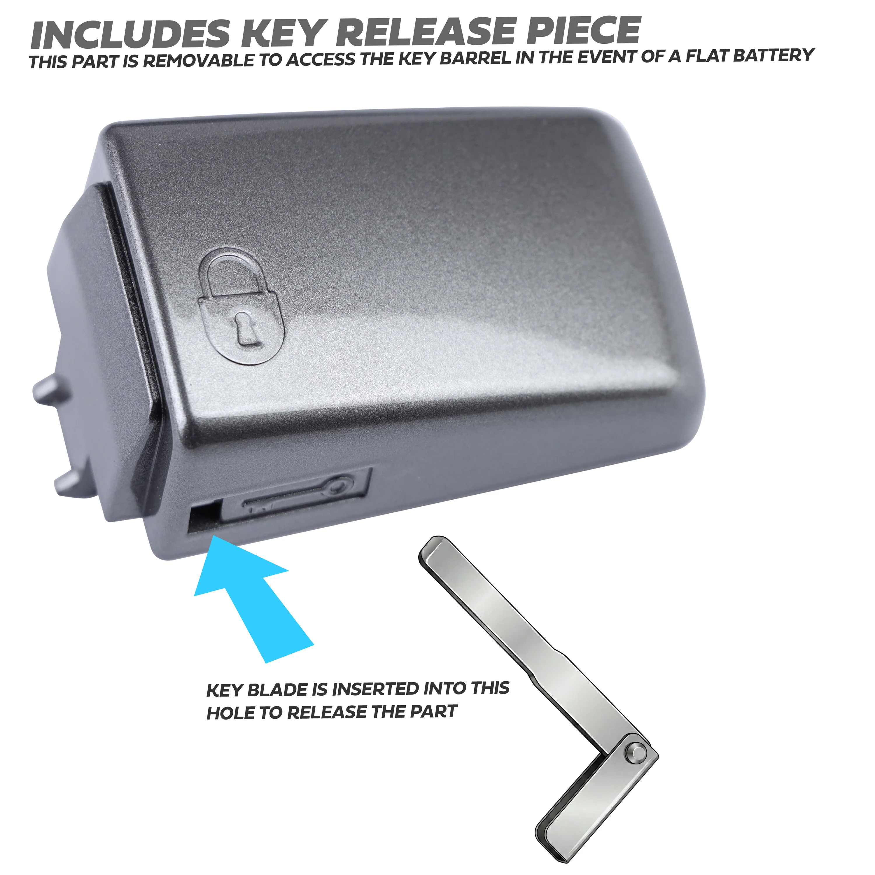 Door Handle 'Skins' for Range Rover Sport L320 2010-13 (with hole for button)  - Stornoway Grey - Image 4