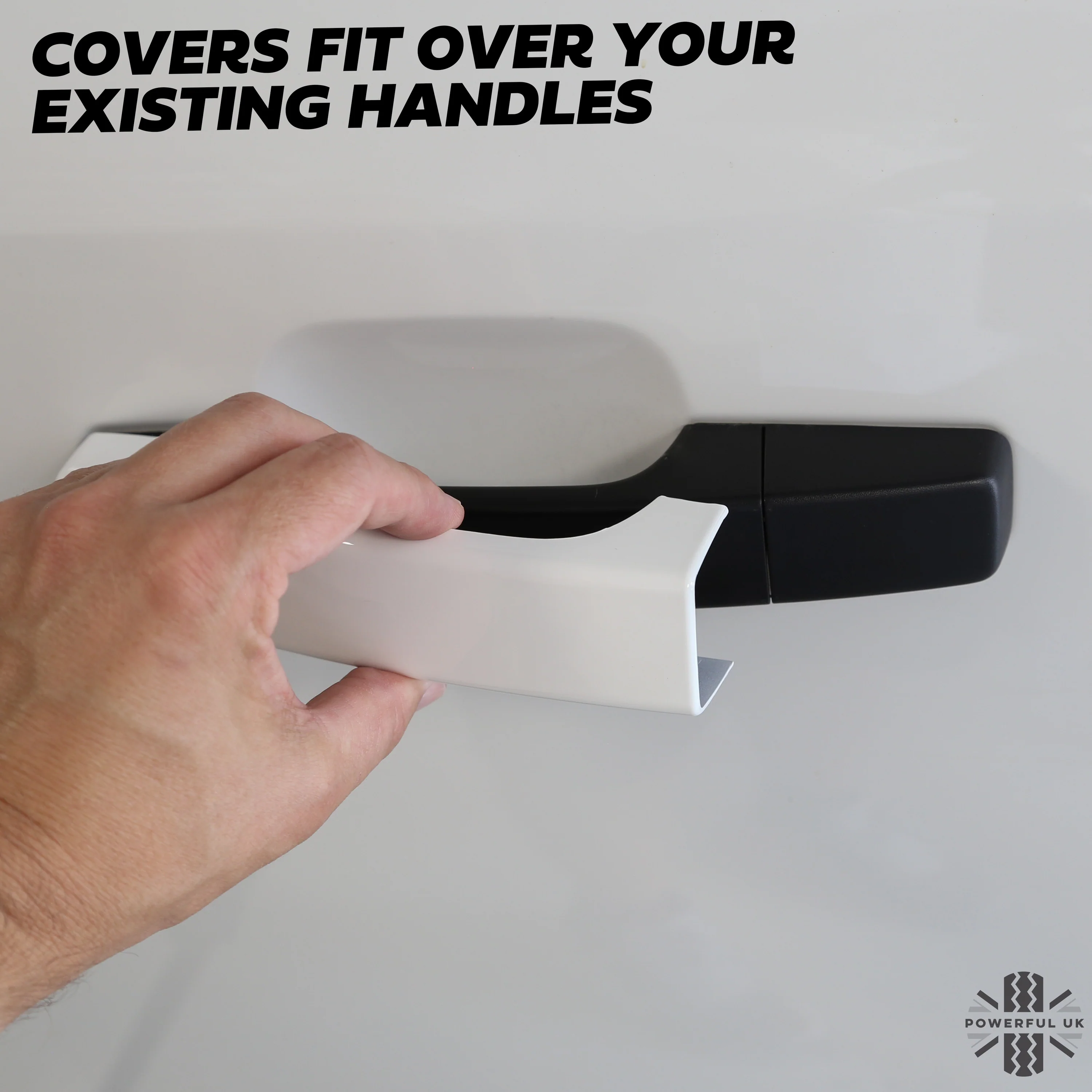 Door & Tailgate Handle Covers - Fuji White - for Land Rover Defender L663 (90 model) - Image 3