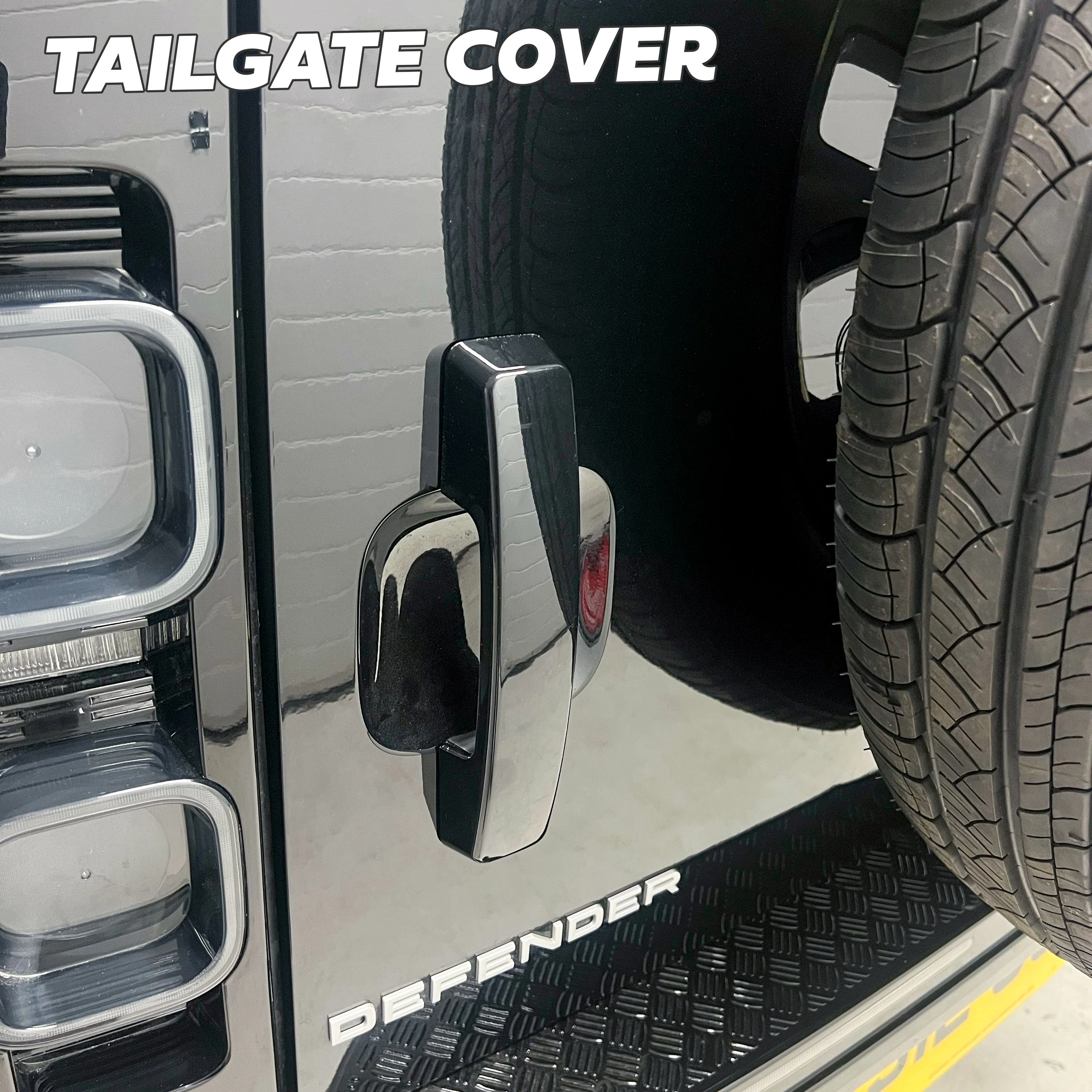 Door & Tailgate Handle Covers with Keyless - Gloss Black - for Land Rover Defender L663 (110/130) - Image 9