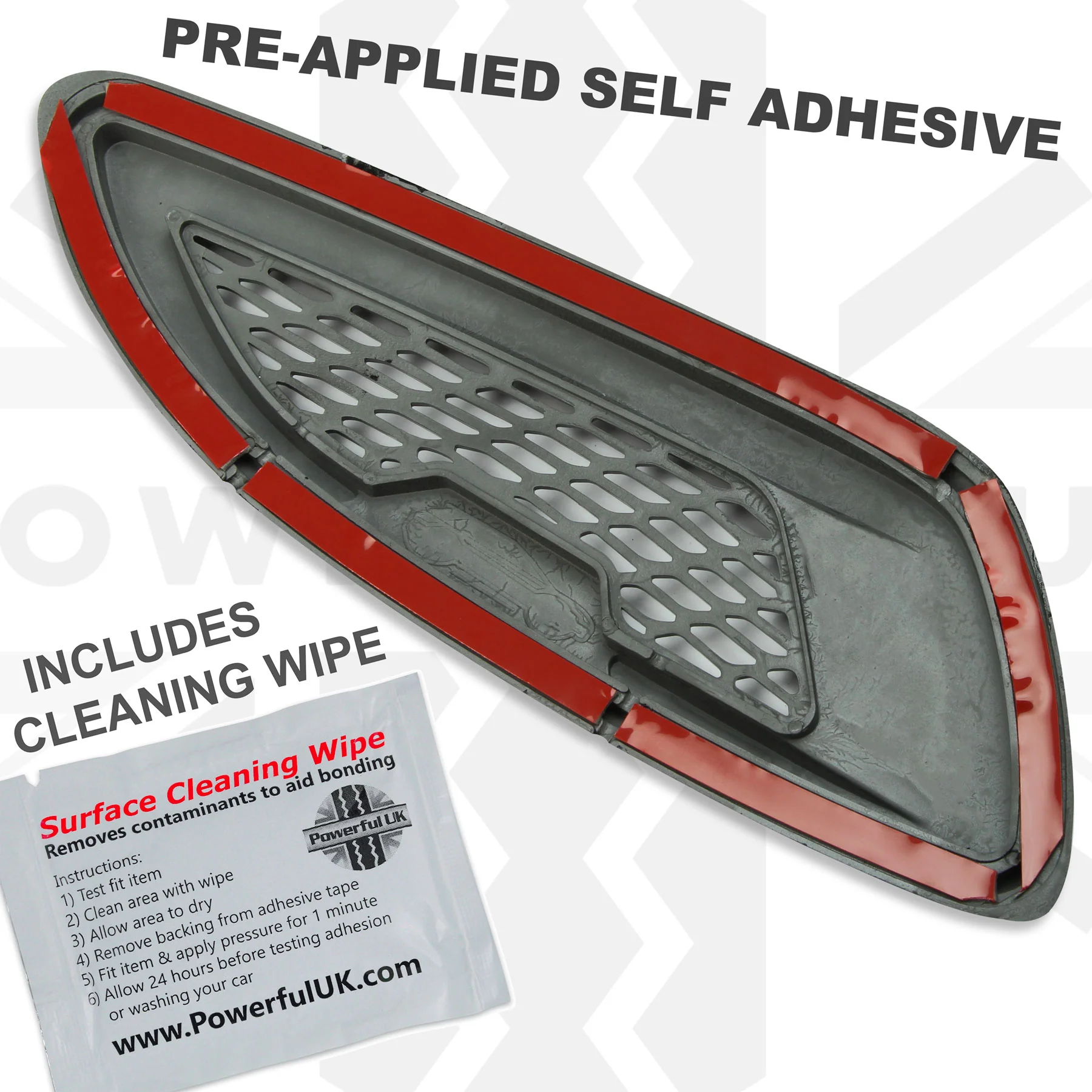 Dummy Bonnet Vents - Black for Land Rover Freelander 2 - Image 4