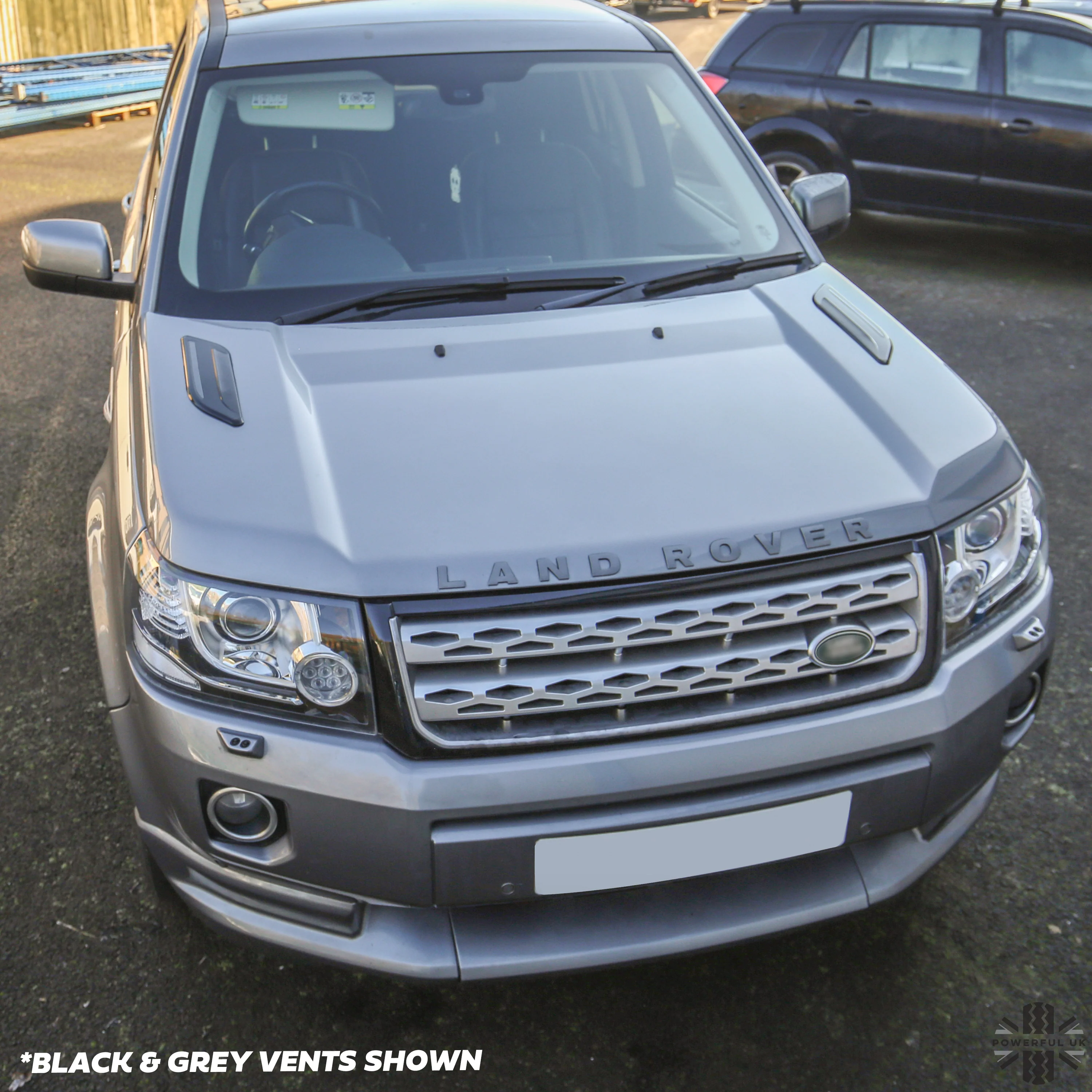 Dummy Bonnet Vents (Type 2) - 'Black & Grey' for Land Rover Freelander 2 - Image 4