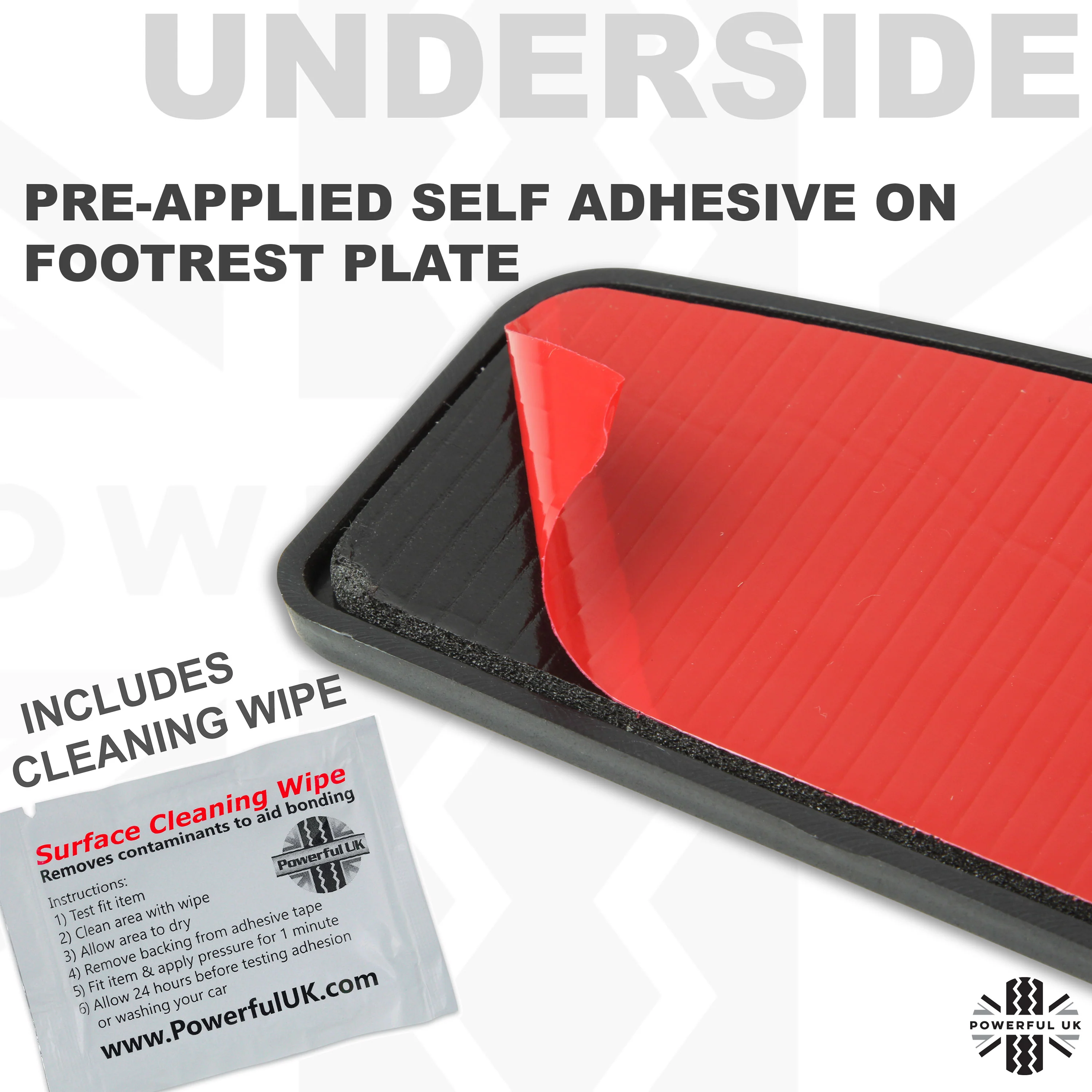 Easy Fit Pedal Cover Kit (3pc) for Land  Rover Discovery 3 & 4 - Image 3