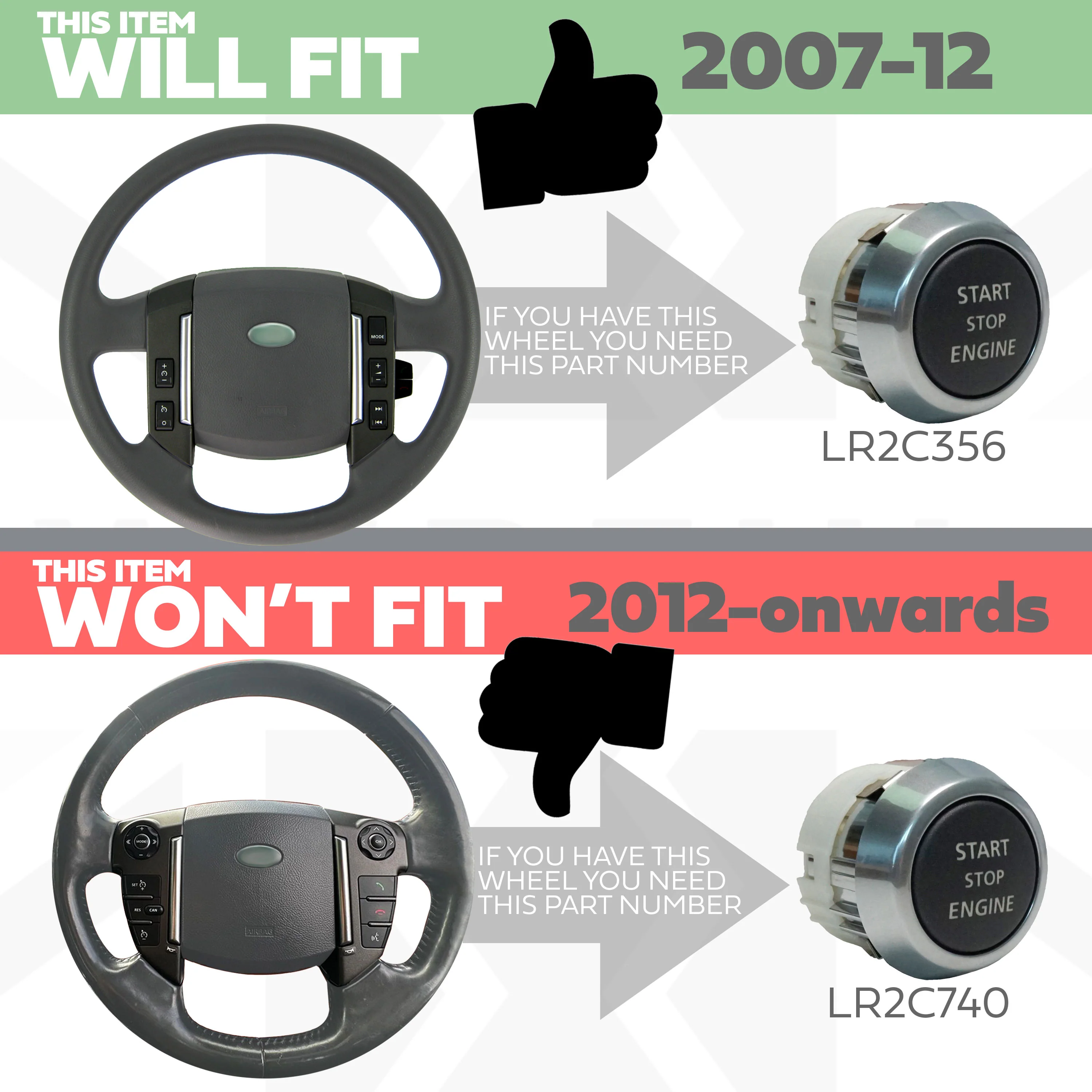 Engine Stop Start switch for Land Rover Freelander 2 - Image 7