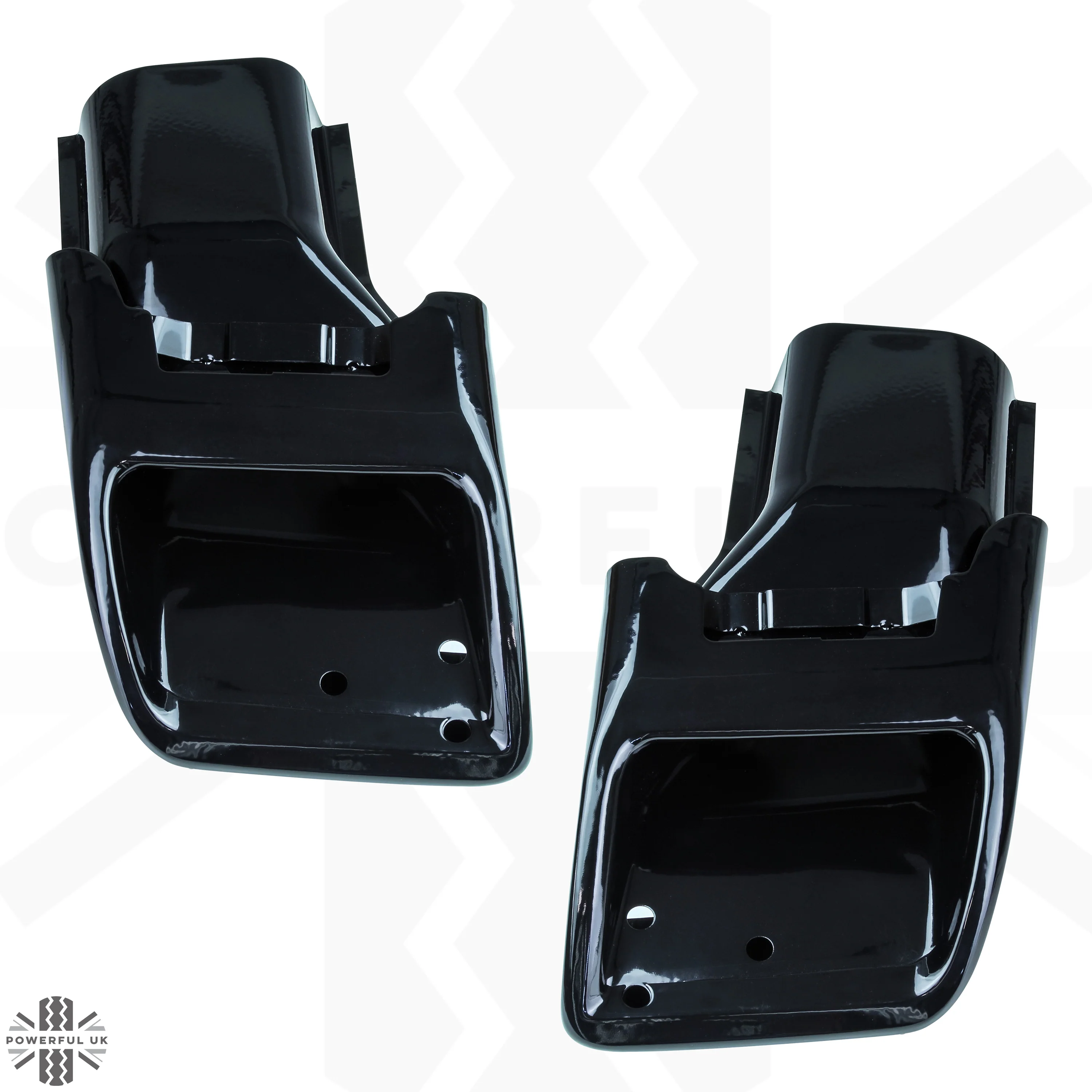 Exhaust Tailpipes Kit for Range Rover L322 "Exterior Design Pack"  Rear Bumper - Black Powder Coated - Image 5