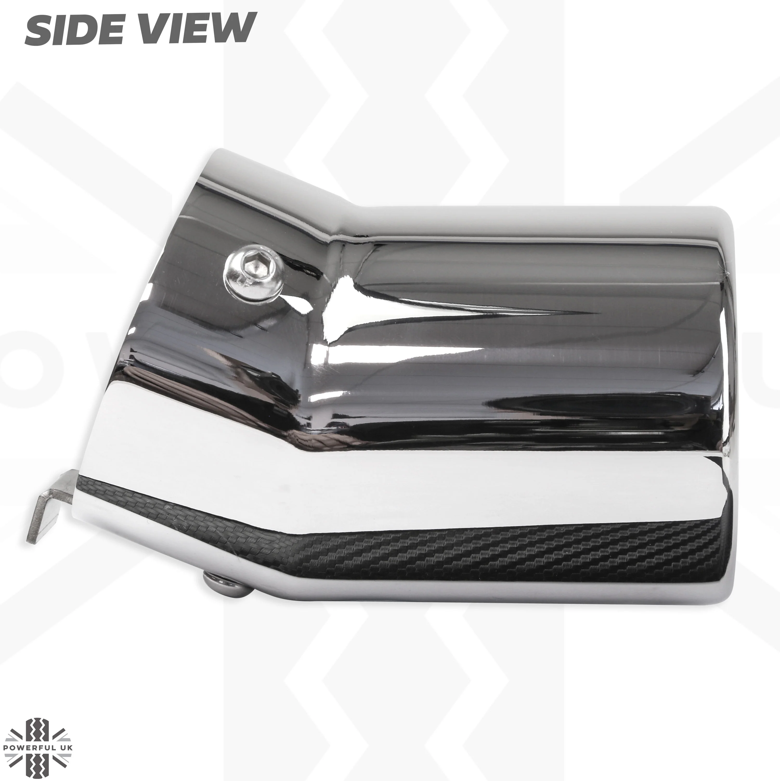 Exhaust Tips for Land Rover Defender L663 (for 55mm exhaust) - Stainless - Image 7