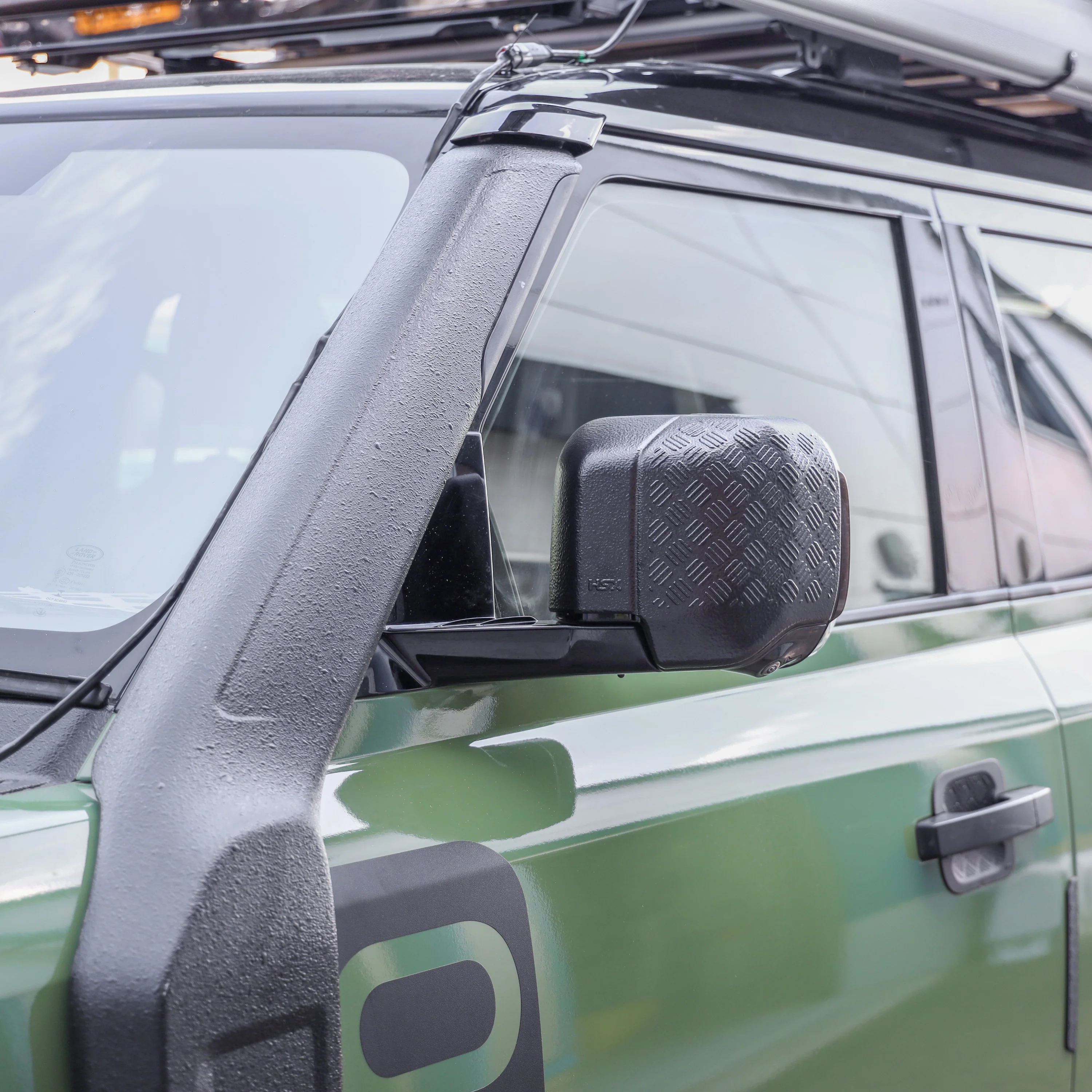 Extended Mirror Covers Chequer Plate for Land Rover Defender L663 - RAPTOR - Image 2