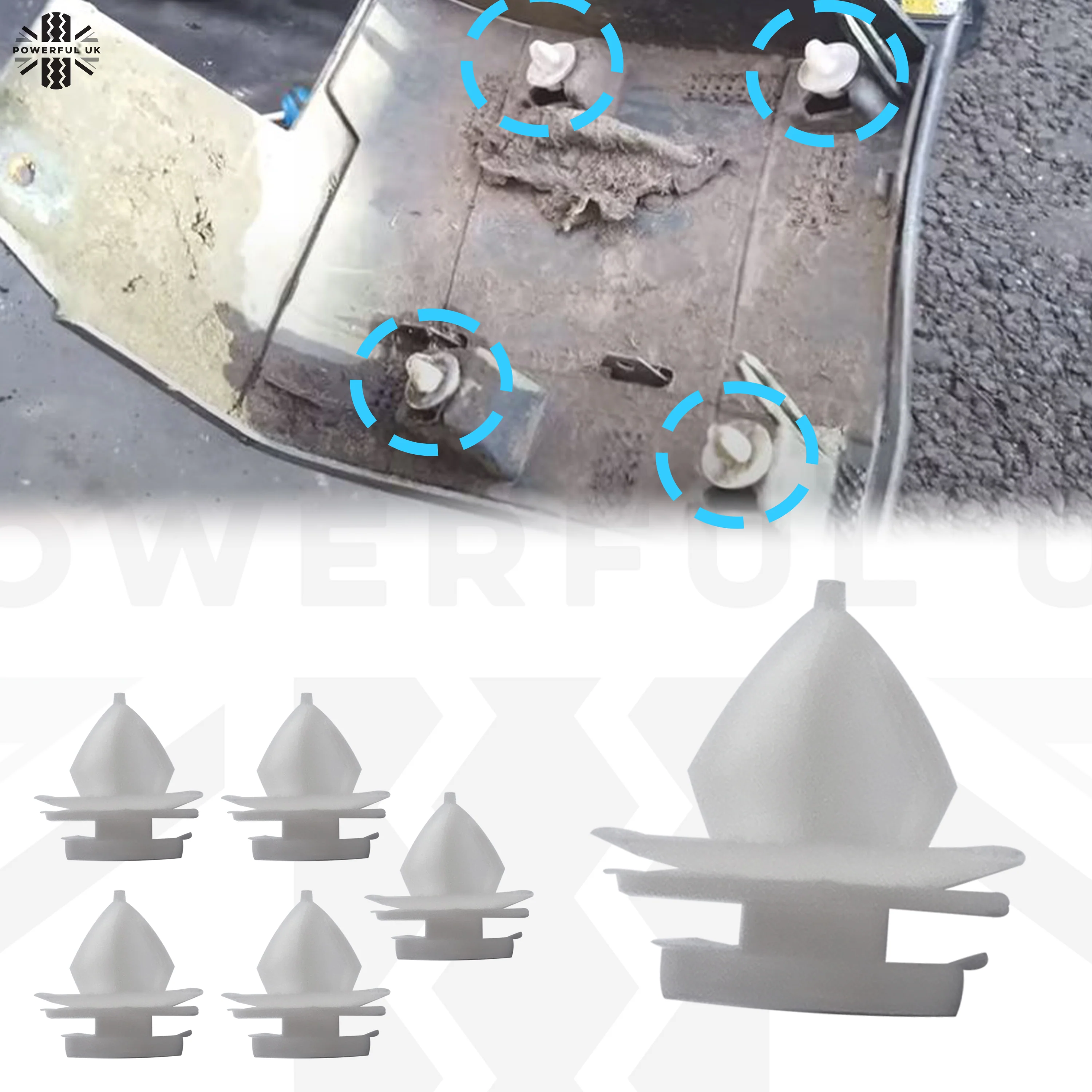 Exterior Trim Clips for Range Rover Sport L494 - 6pc