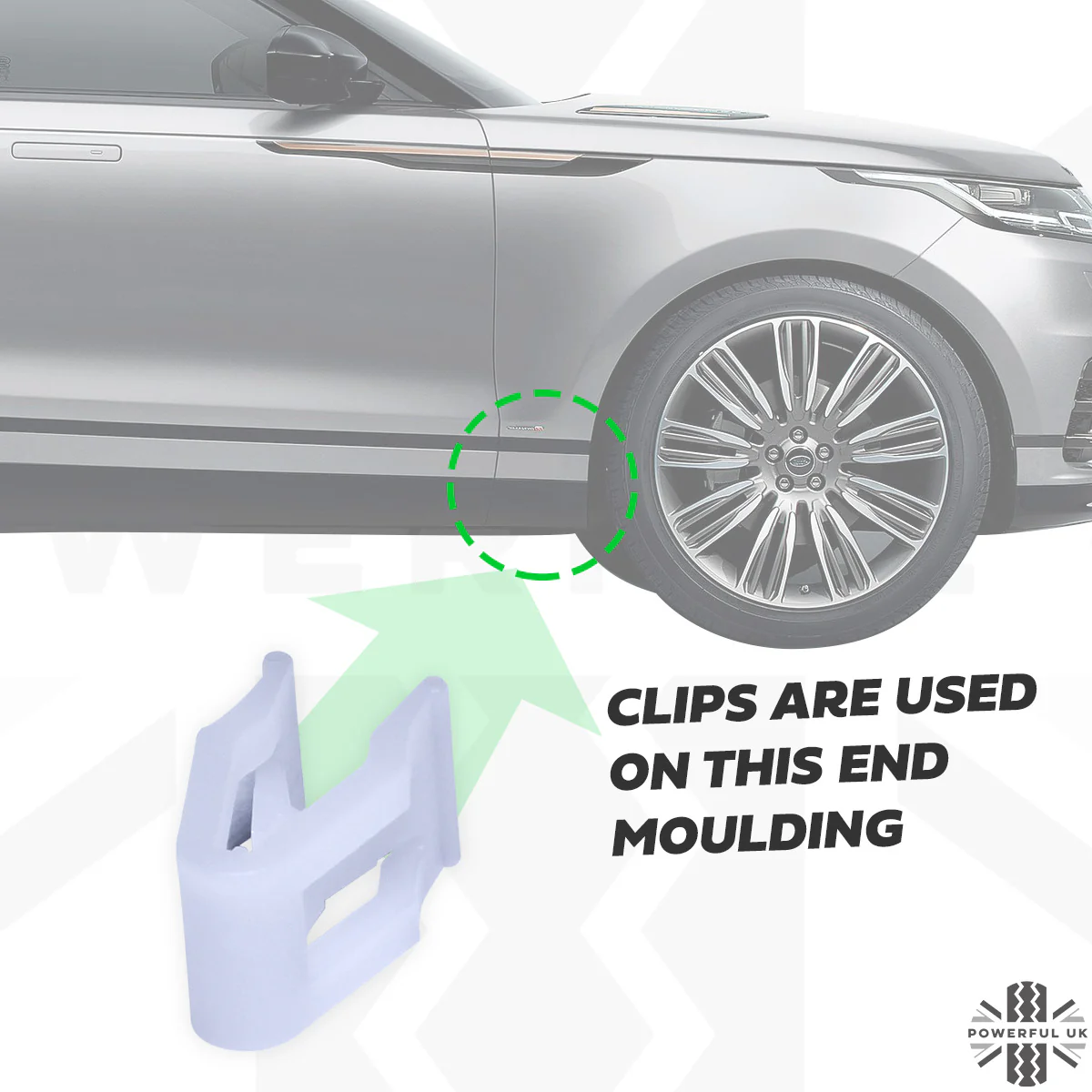 Exterior Trim Clips for Range Rover Velar - 5pc - Image 3