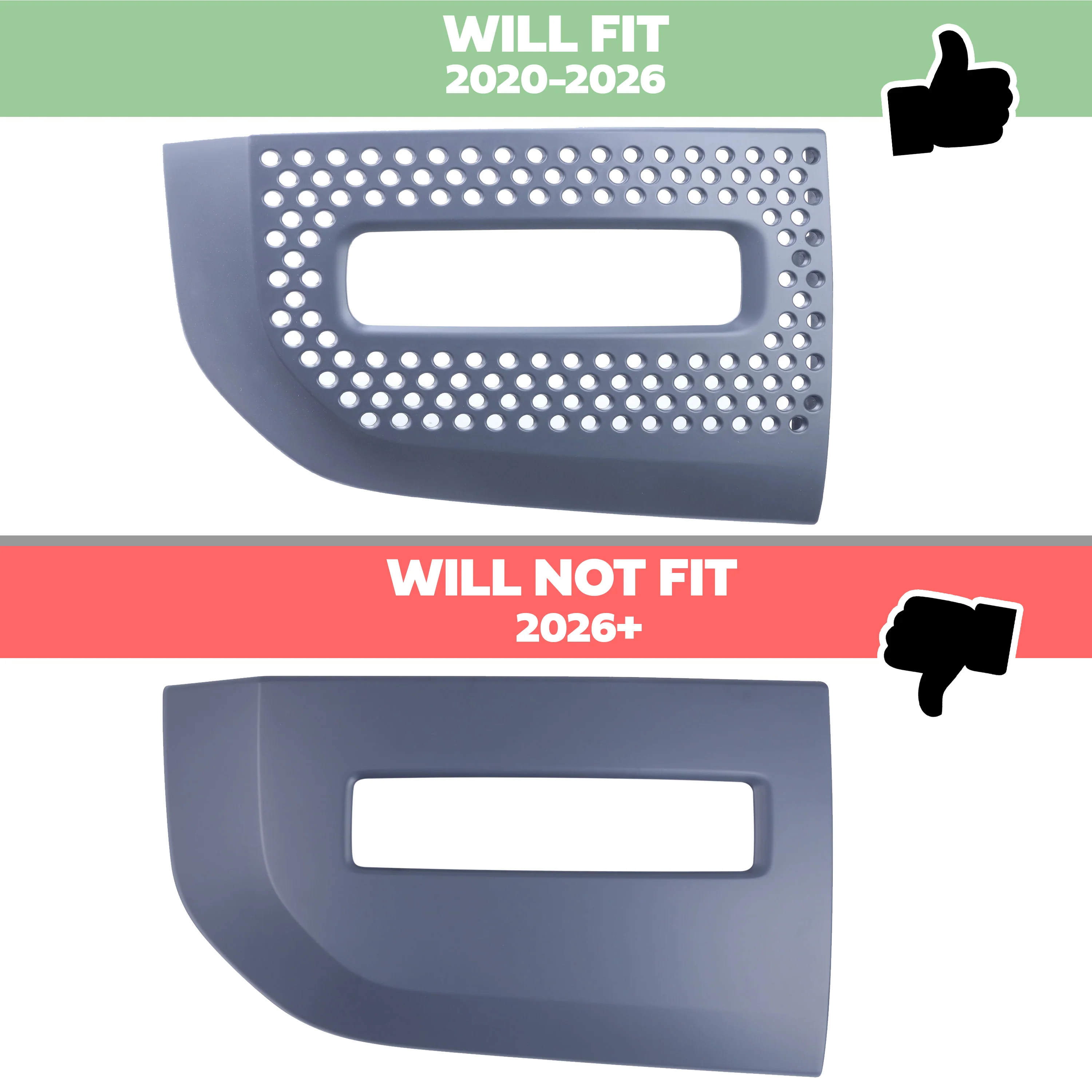 Fog Bezel Insert 'Fog & Cooling Holes' for Land Rover Defender L663 - Genuine(Used) - Image 7