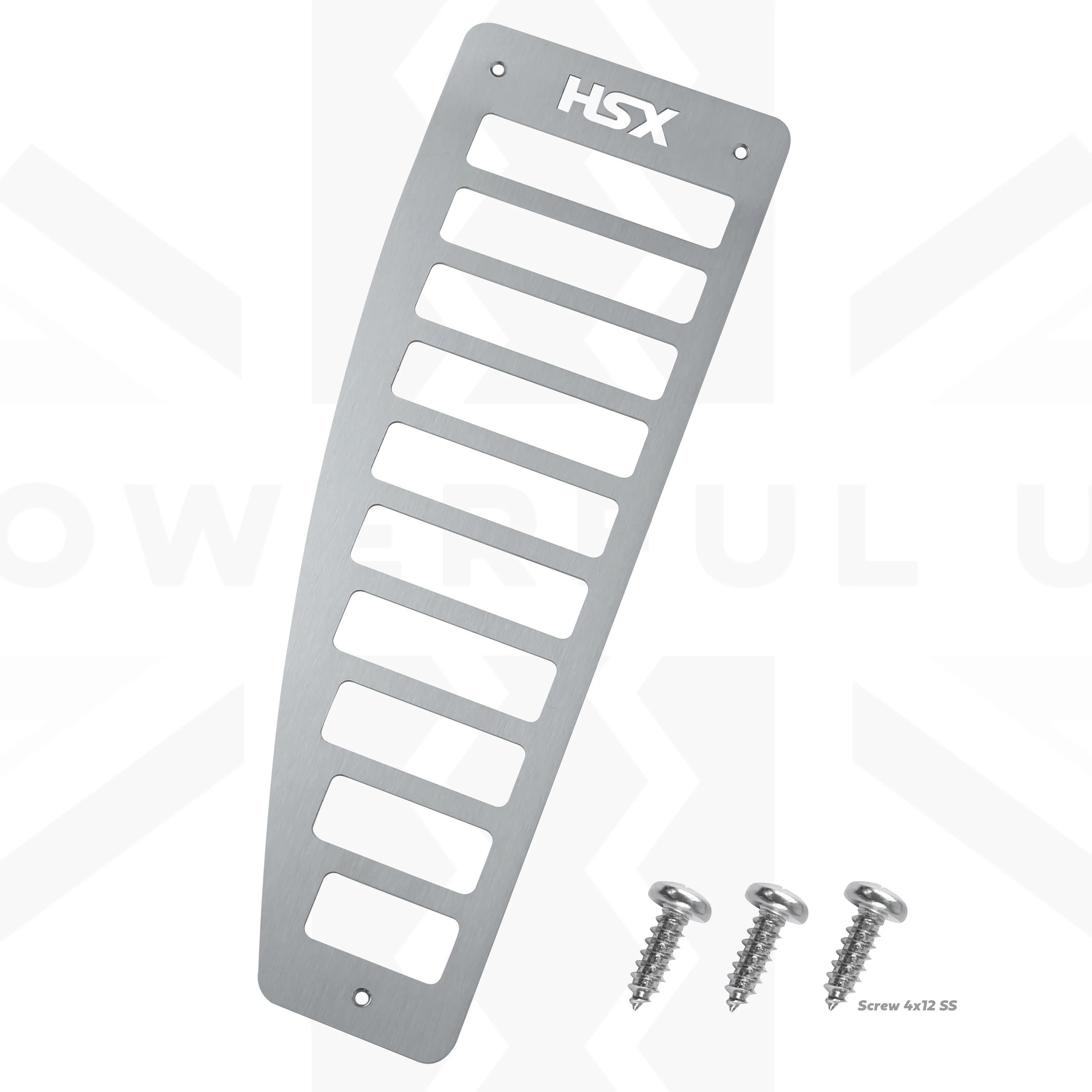 Footrest Plate in Brushed Stainless Steel for Land Rover Defender L663 - RHD - Image 3