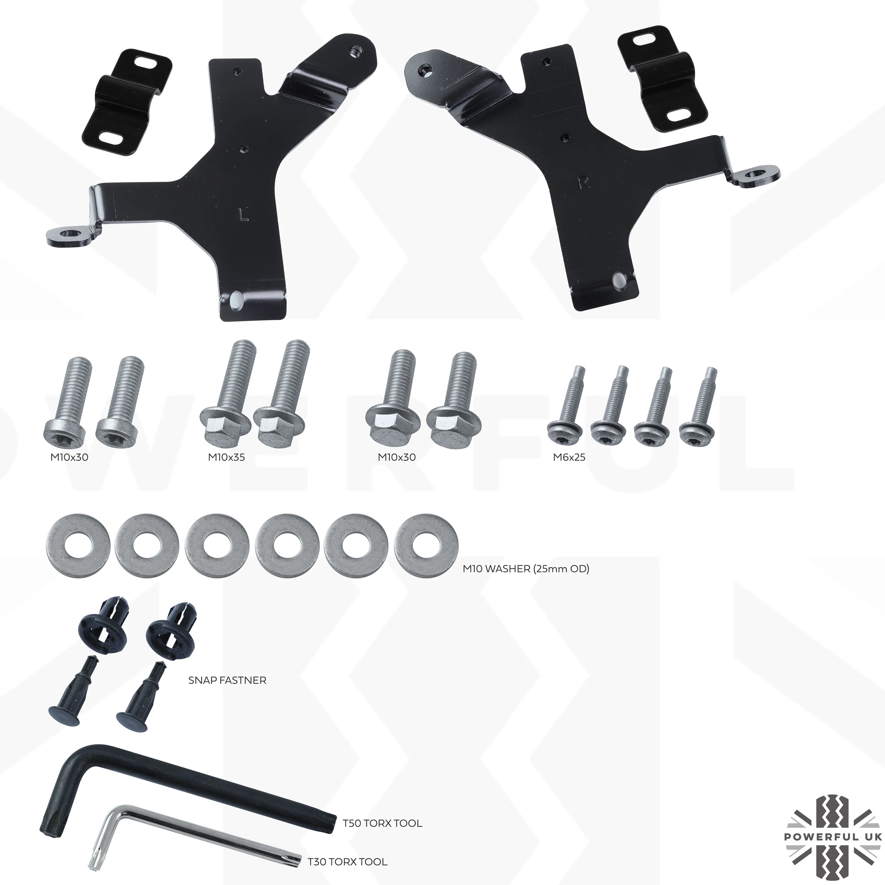 Front Aluminium Skid Plate (Aftermarket - Easy-Fit) for Land Rover Defender L663 - Silver - Image 7