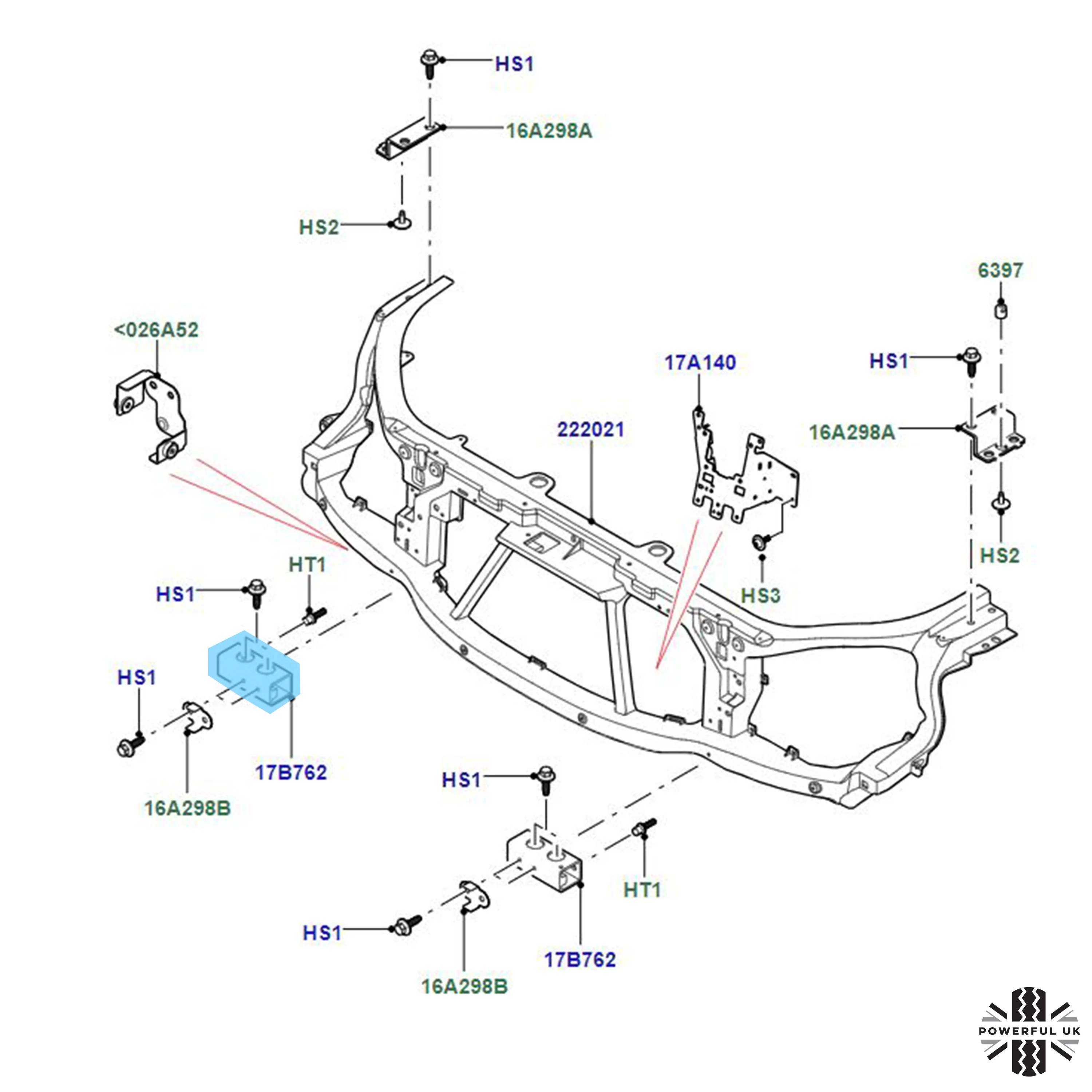 Front Bumper Crash Impact Metal Bracket for Land Rover Discovery 5 - Right - Image 6