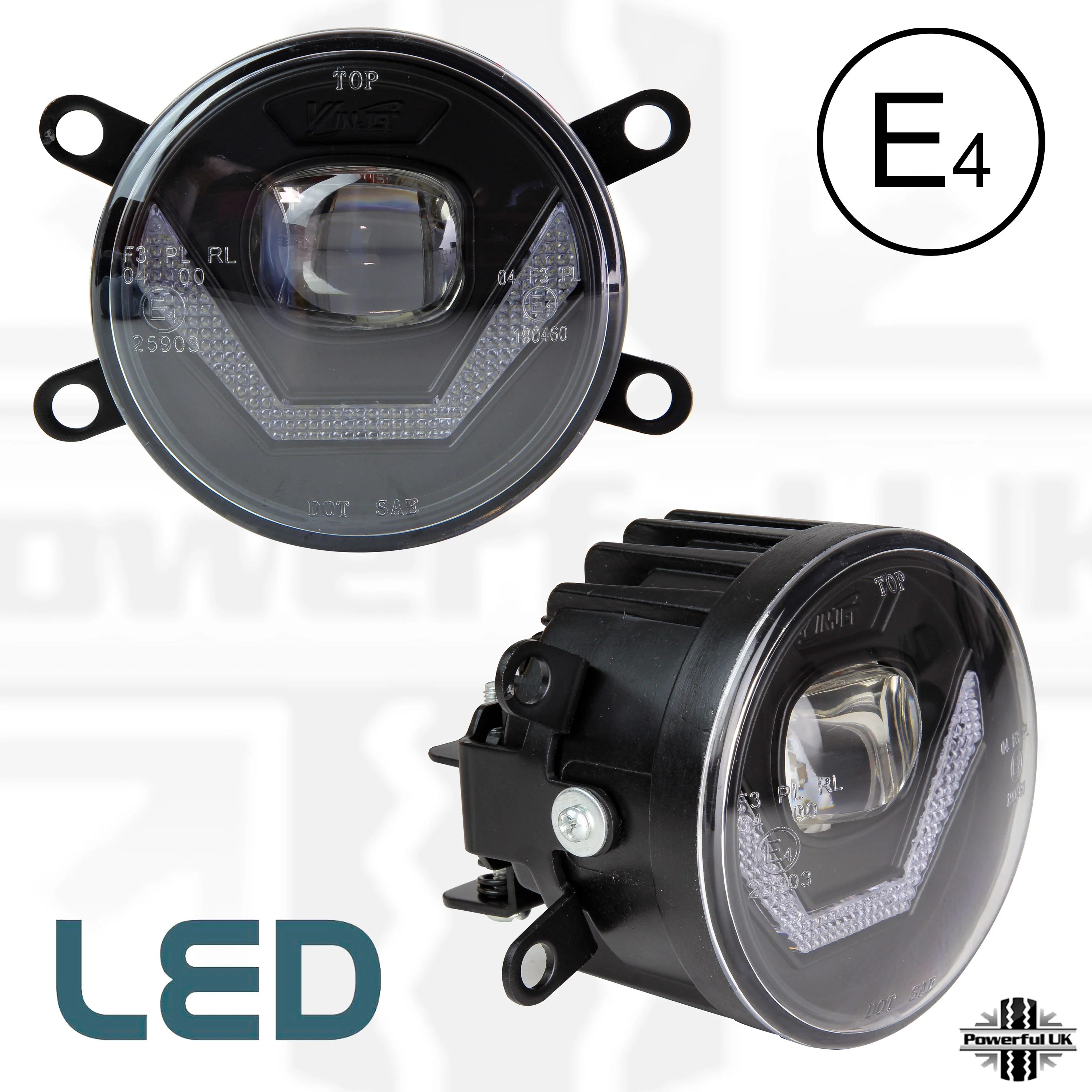 Front Bumper fog & DRL 2 in 1 LED lamps for Land Rover Freelander 2 ( Type 2 ) - Image 10