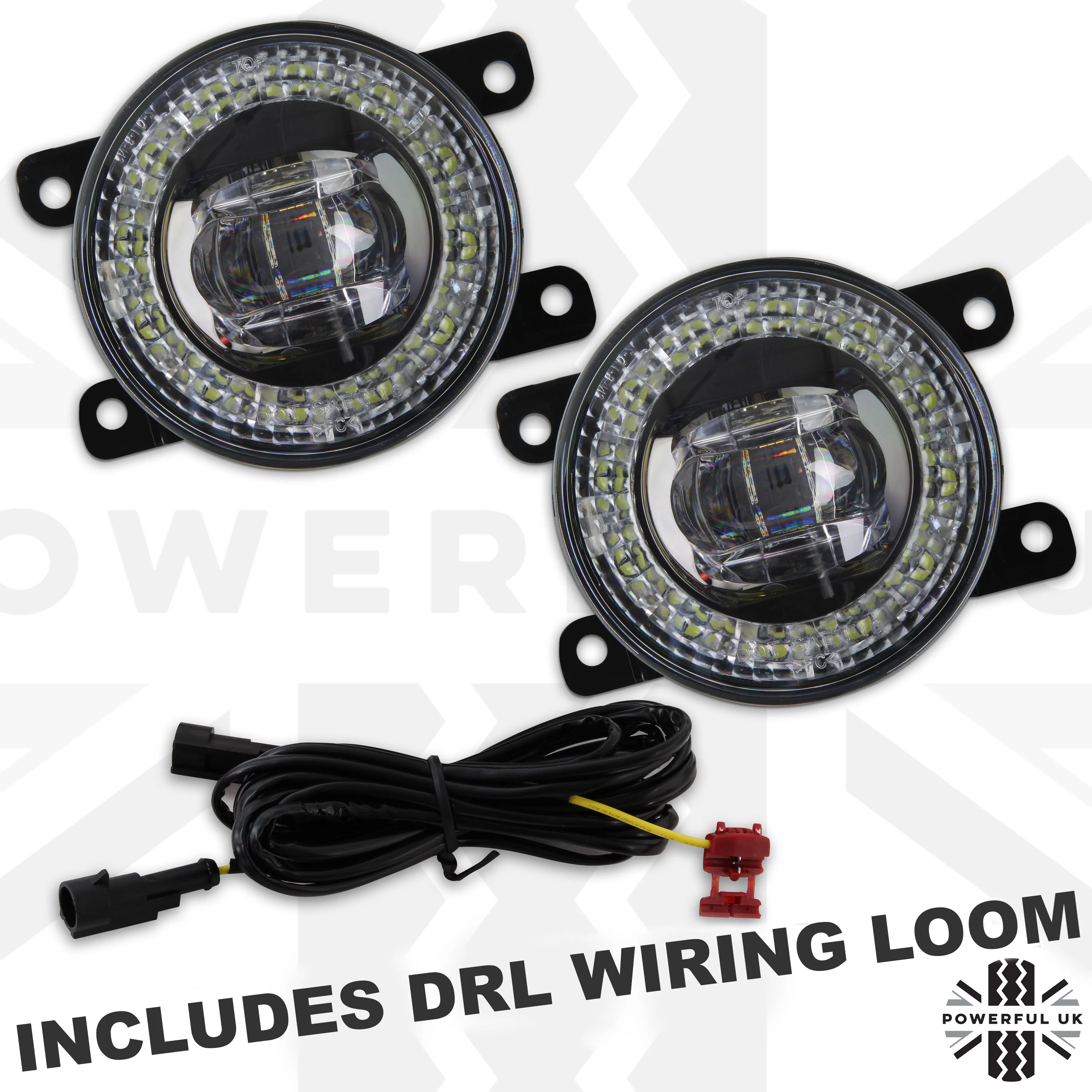 Front Bumper fog & DRL 2 in 1 LED lamps for Range Rover L322 2010 ( Type 5 ) - Image 9