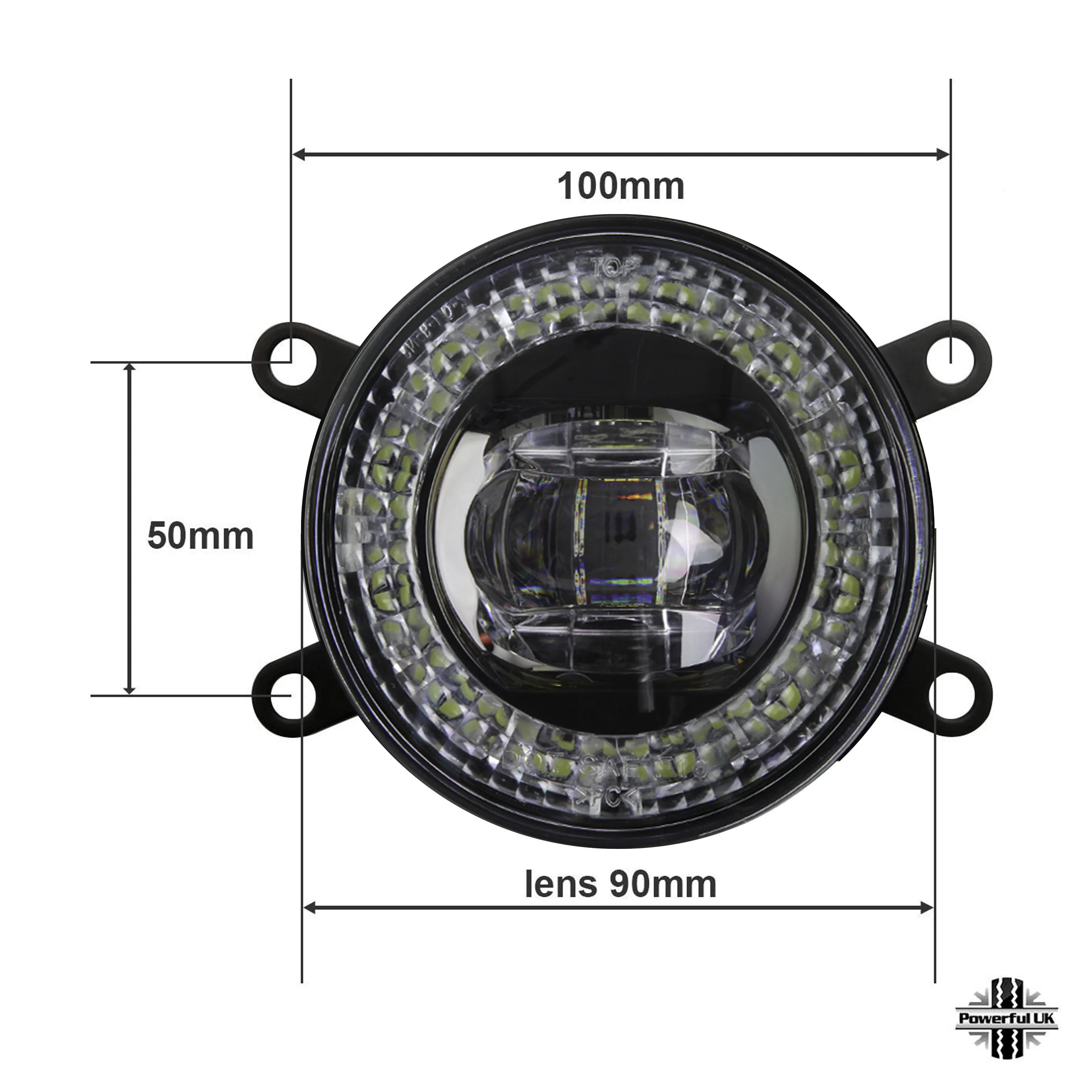 Front Bumper fog & DRL 2 in 1 LED lamps for Range Rover Sport 2010 ( Type 5 ) - Image 7