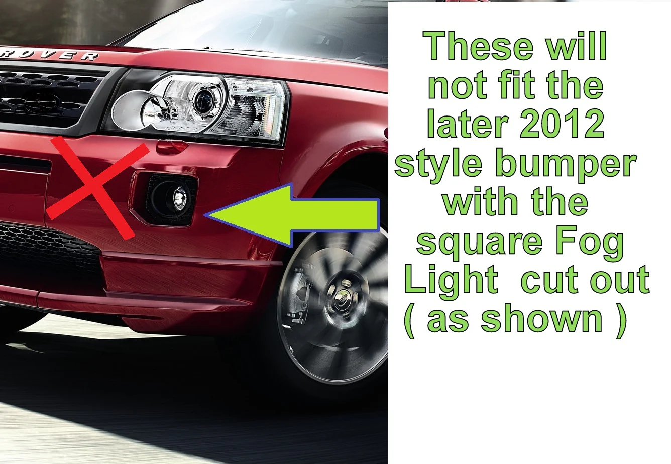 Front Bumper Fog Lamp Covers in Chrome for Land Rover Freelander 2 - PAIR - Image 6